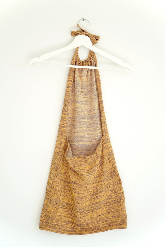 8 Birdies Backless Halter Tie Neck Mini Dress (L)