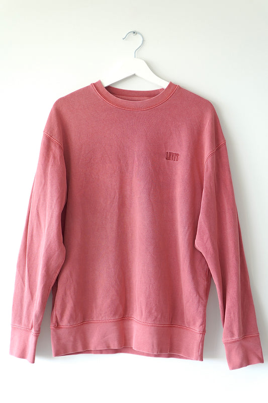 Levi’s Washed Red Logo Crewneck Pullover Sweatshirt (S)