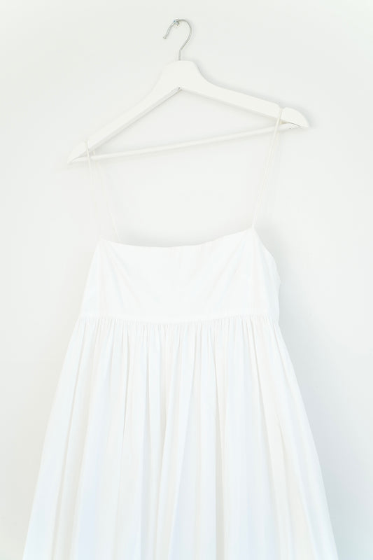 Matteau White Broderie Anglaise Maxi Dress (S)