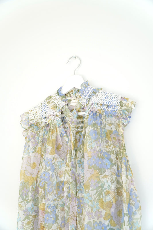 Zimmermann Colourful Silk Floral Smock Tank w/ Cami (1)