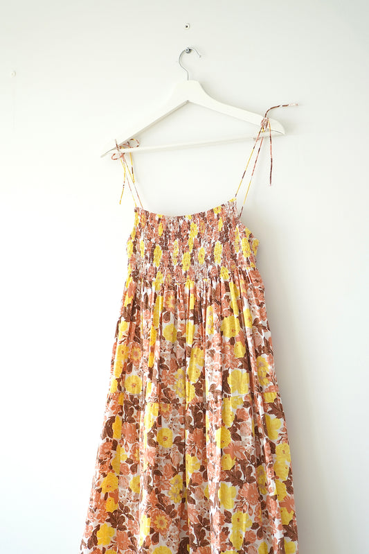 SWF Floral Print Tiered Maxi Gown (M)