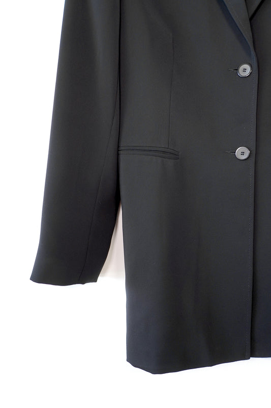STITCHES AUSTRALIA Black Classic Longline Suit Blazer (12)