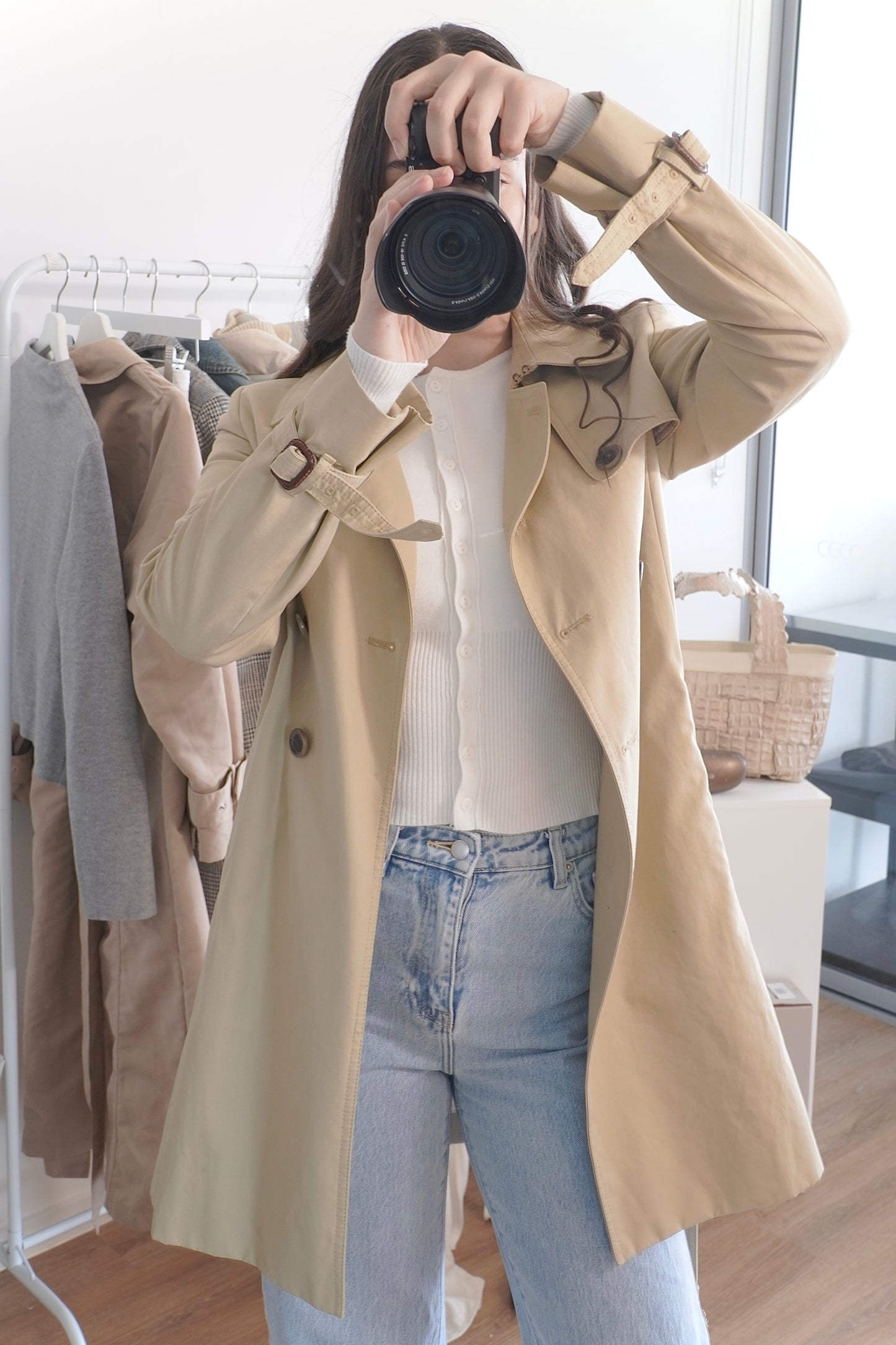 J.Crew Collection Vintage Classic Beige Trench Coat (8 Au)