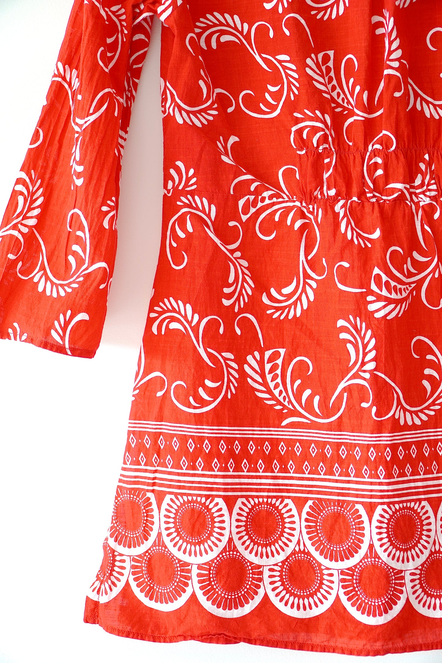 Seafolly Red Patterned Tunic Coverup Beach Dress (10 Au)
