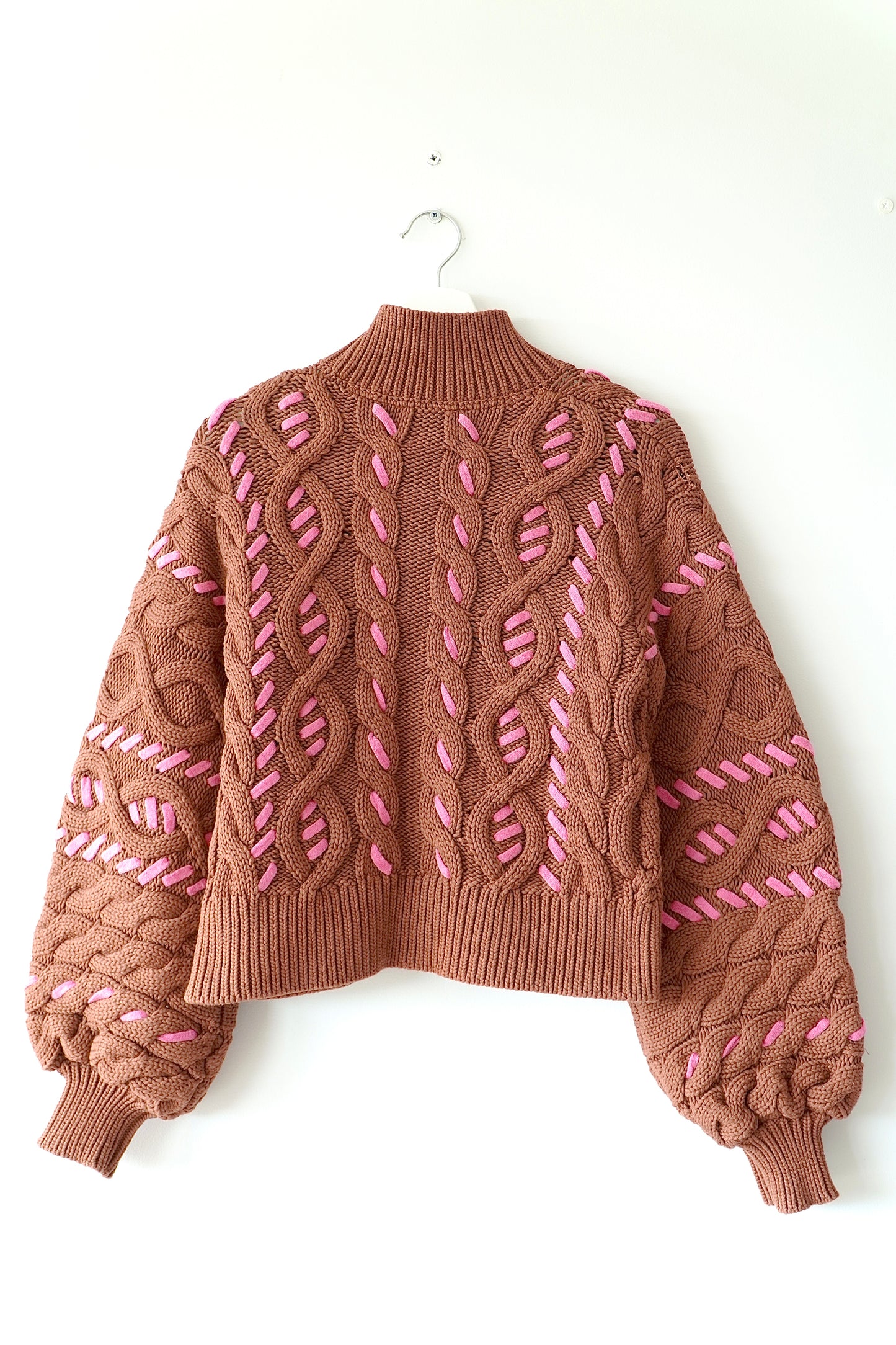 Aje Brown ‘Zalie’ Turtle Neck Knit Jumper (XS)