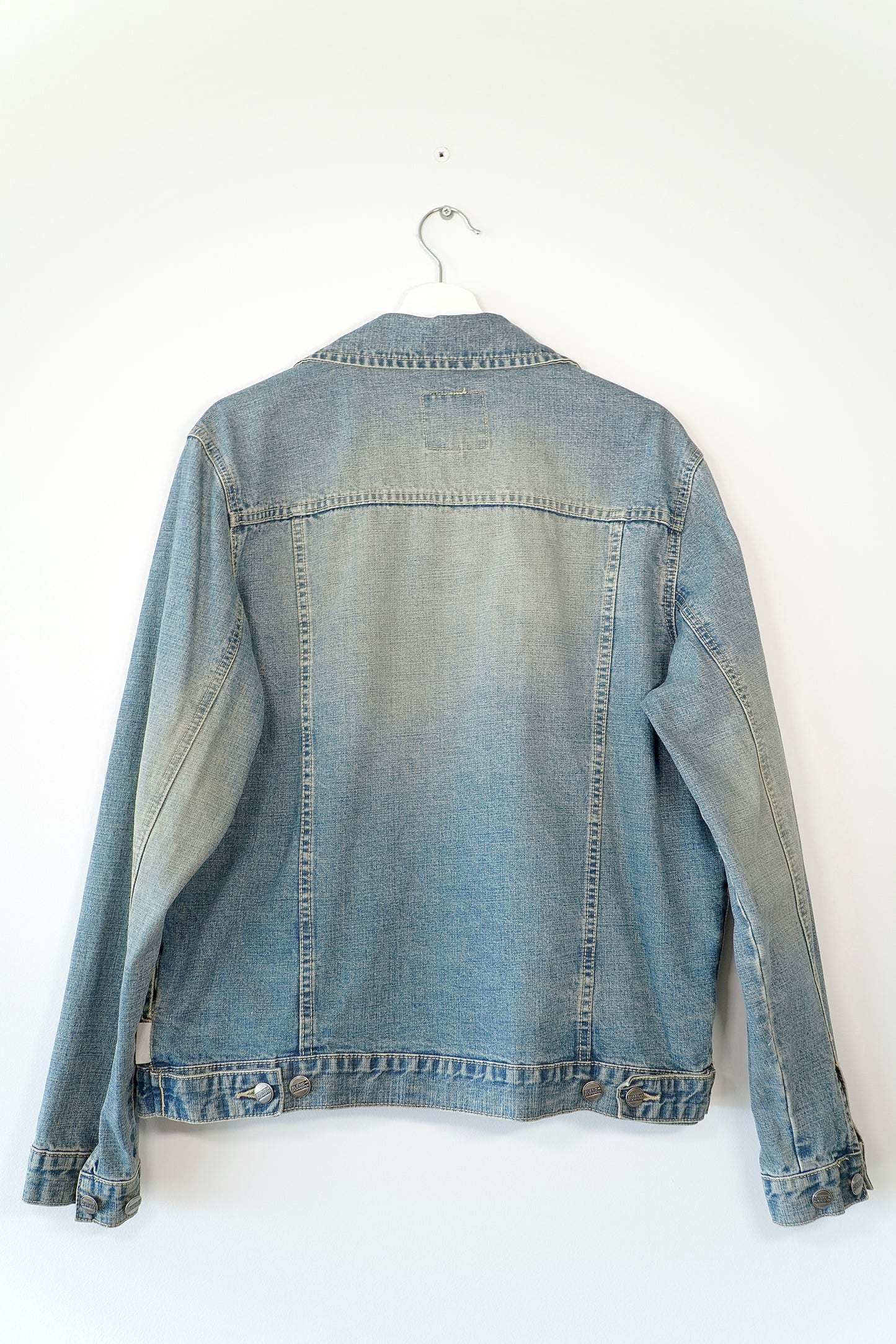 Blend Of America Washed Blue Collared Denim Jacket (M)
