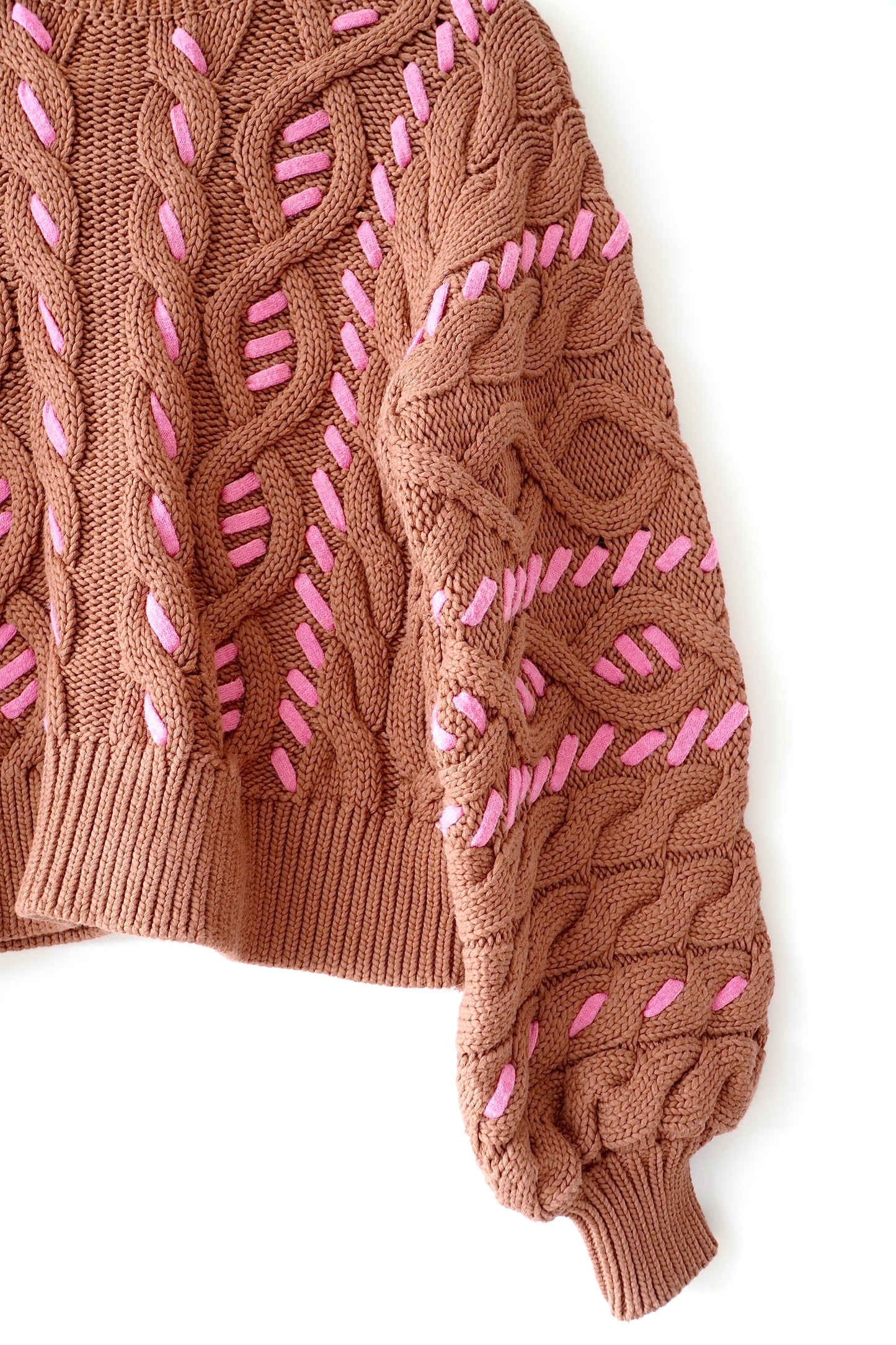 Aje Brown ‘Zalie’ Turtle Neck Knit Jumper (XS)