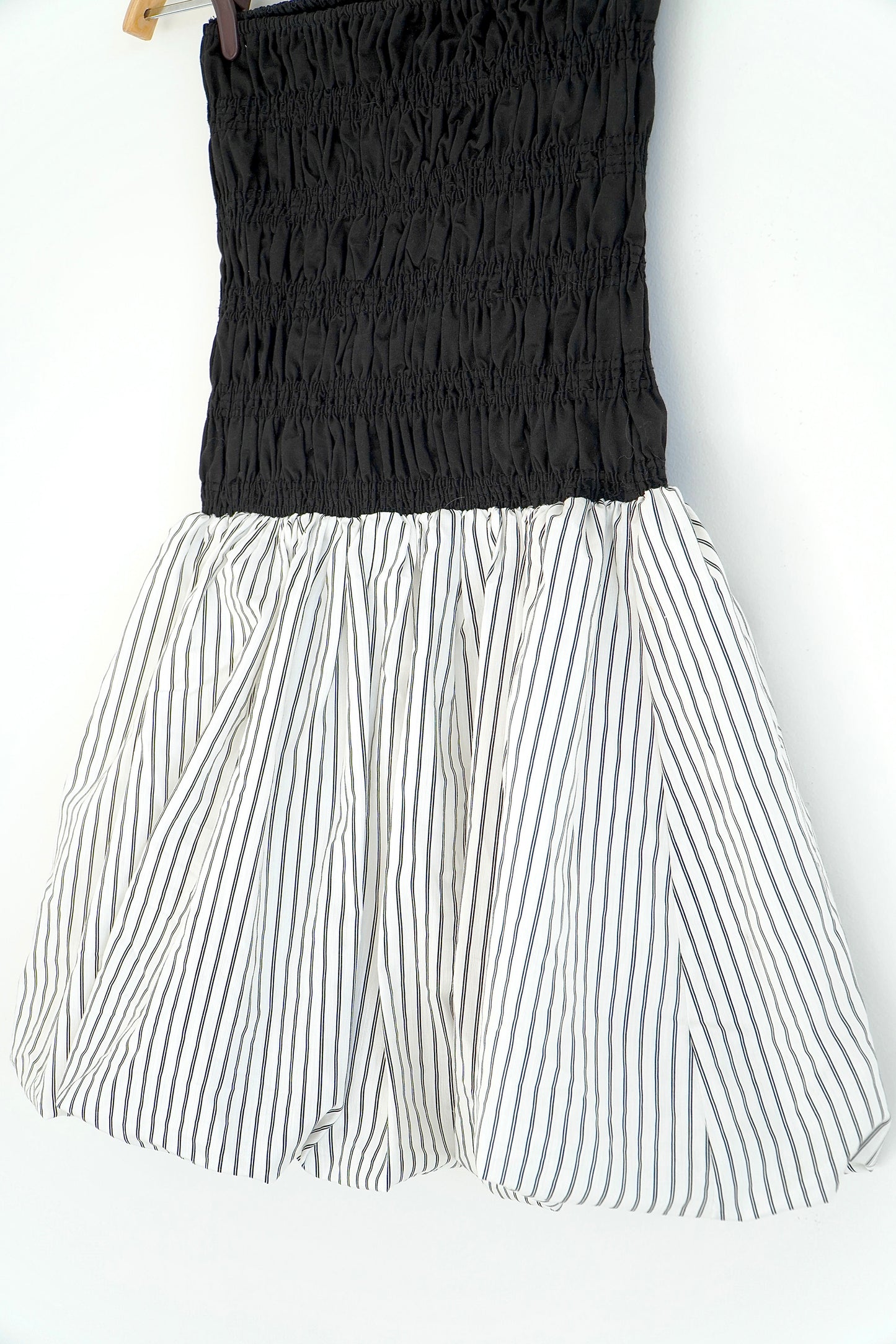 DISSH Stripe Silk Blend Bubble Skirt Dress (8 Au)