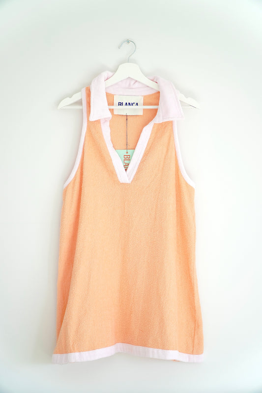 BLANCA Pastel Towelling Sleeveless Beach Dress (O/S)