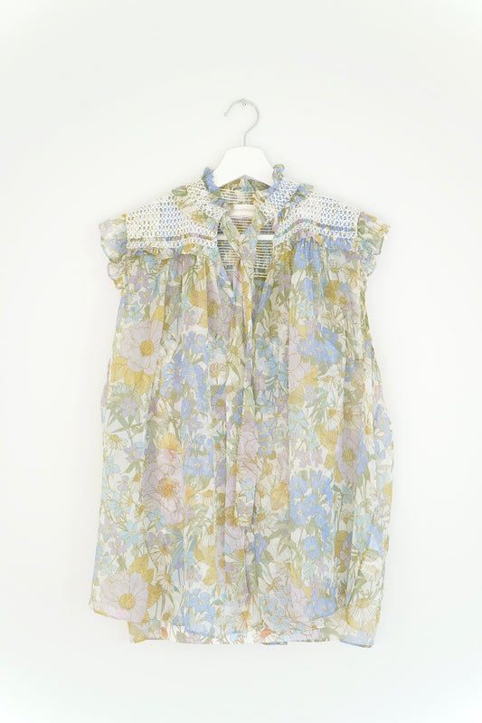 Zimmermann Colourful Silk Floral Smock Tank w/ Cami (1)