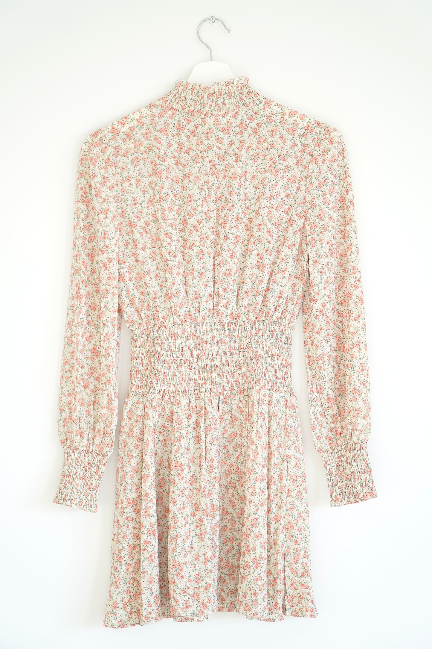 Ruby Sees Floral Smocked High neck mini dress (6 Au)