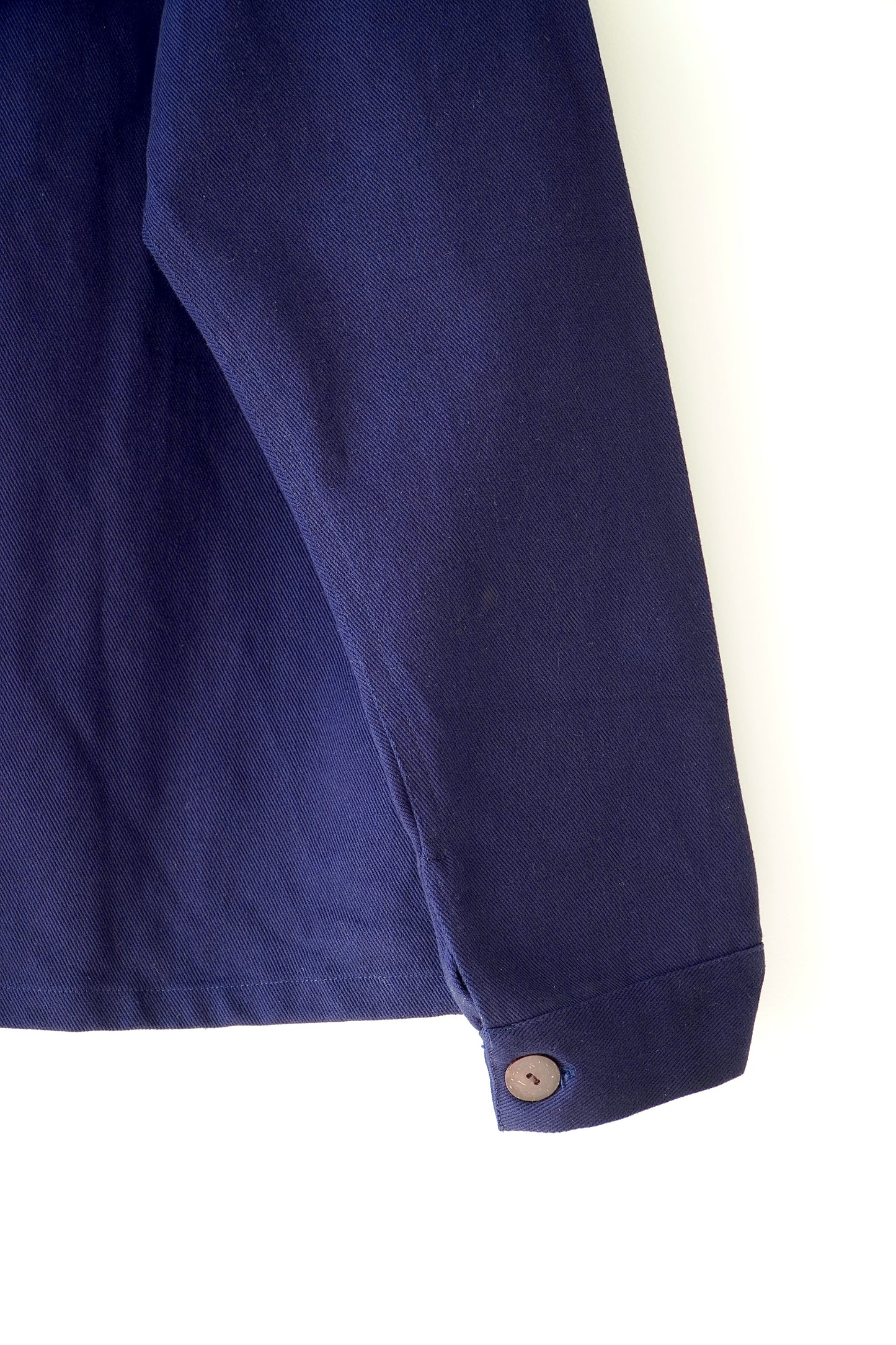 Mercador do Mundo Navy Blue Button Up Boxy Overshirt Jacket (M)