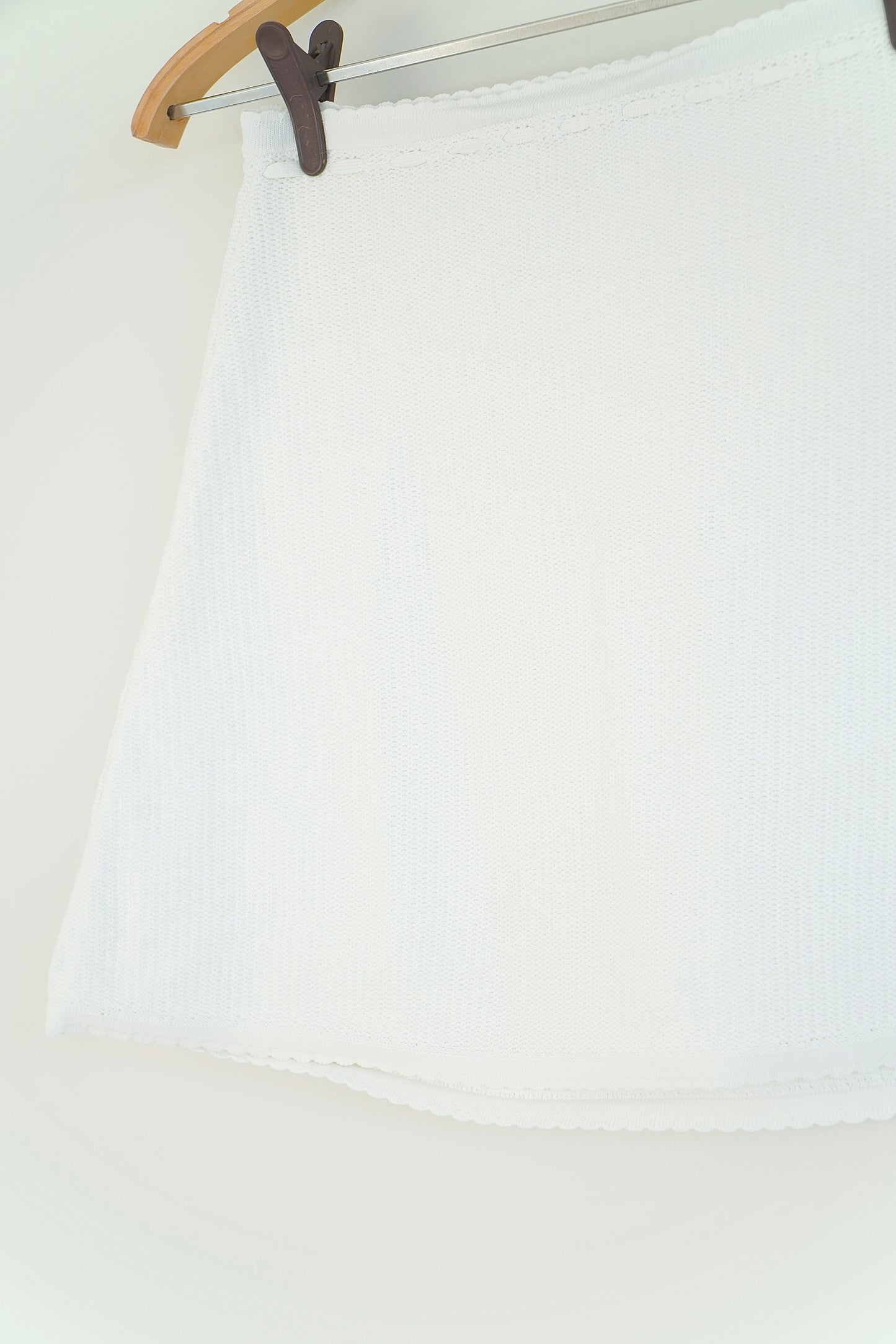 Meshki White Mini Skirt (XXS)