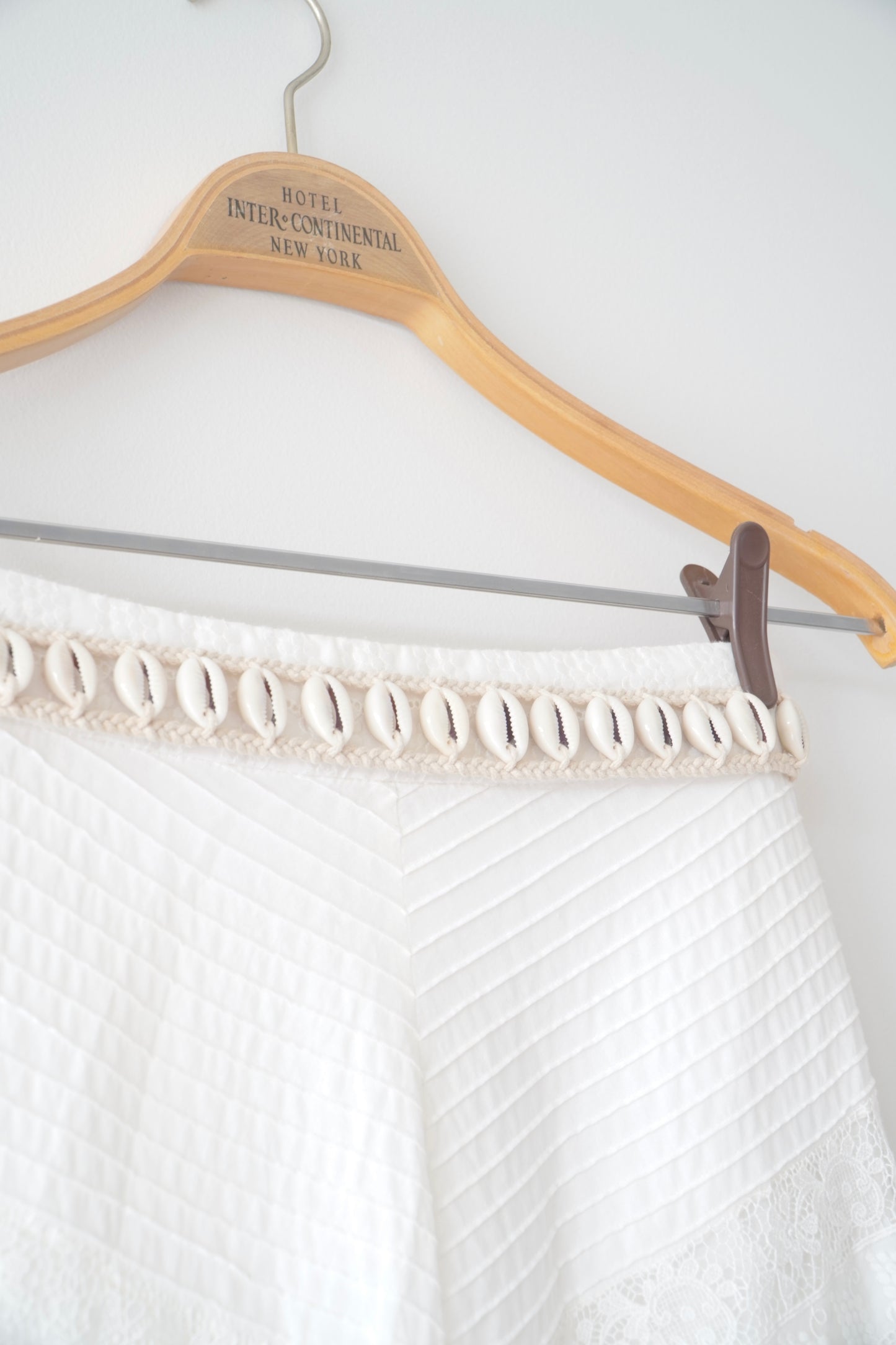 Zimmermann White Ruffle Skirt W/ Belt (0)