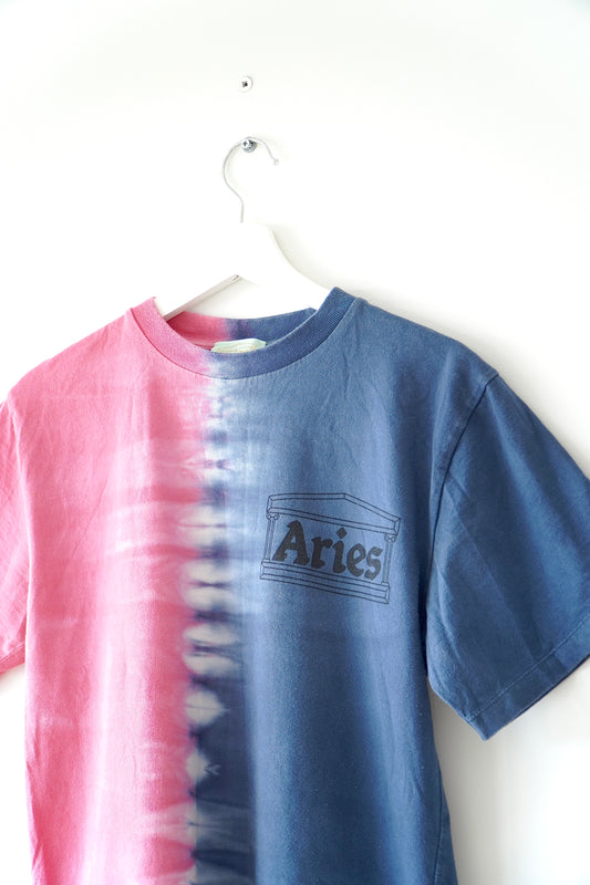 Aries Tie Dye Split ‘Temple’ T-shirt (XS)