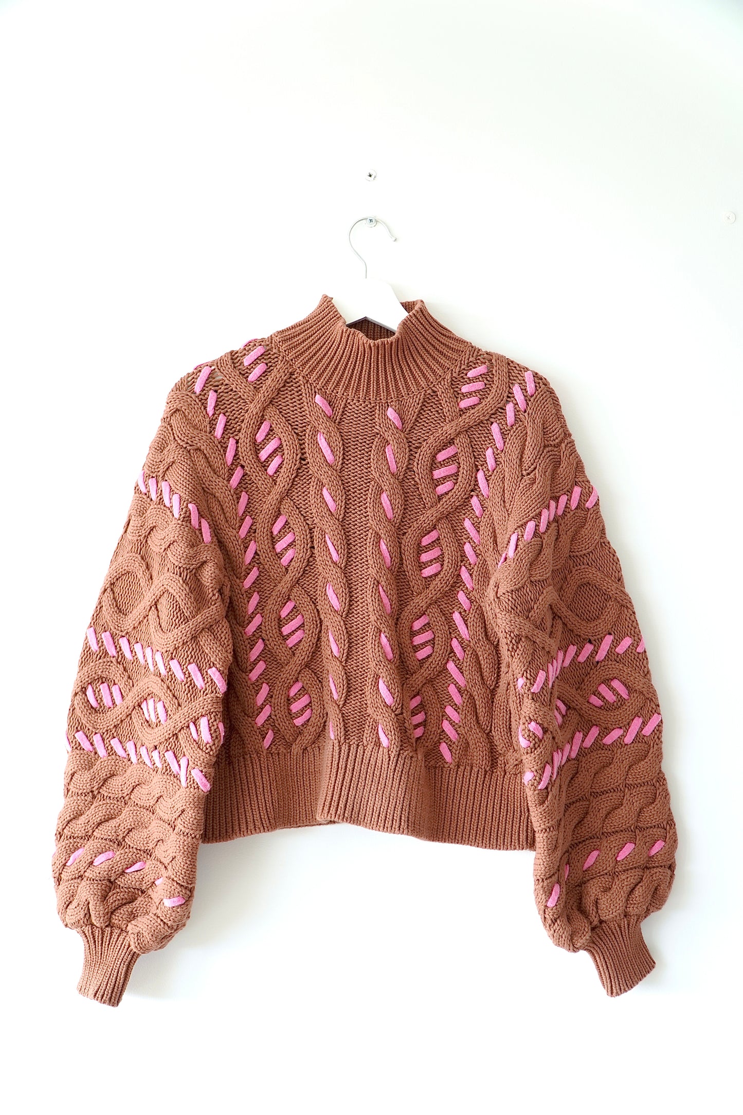 Aje Brown ‘Zalie’ Turtle Neck Knit Jumper (XS)