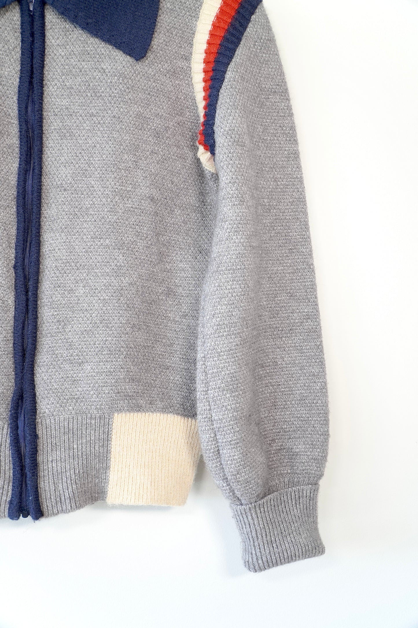 Ms Studio Knitted Varsity Style Jacket and Mini Skirt Set (1)
