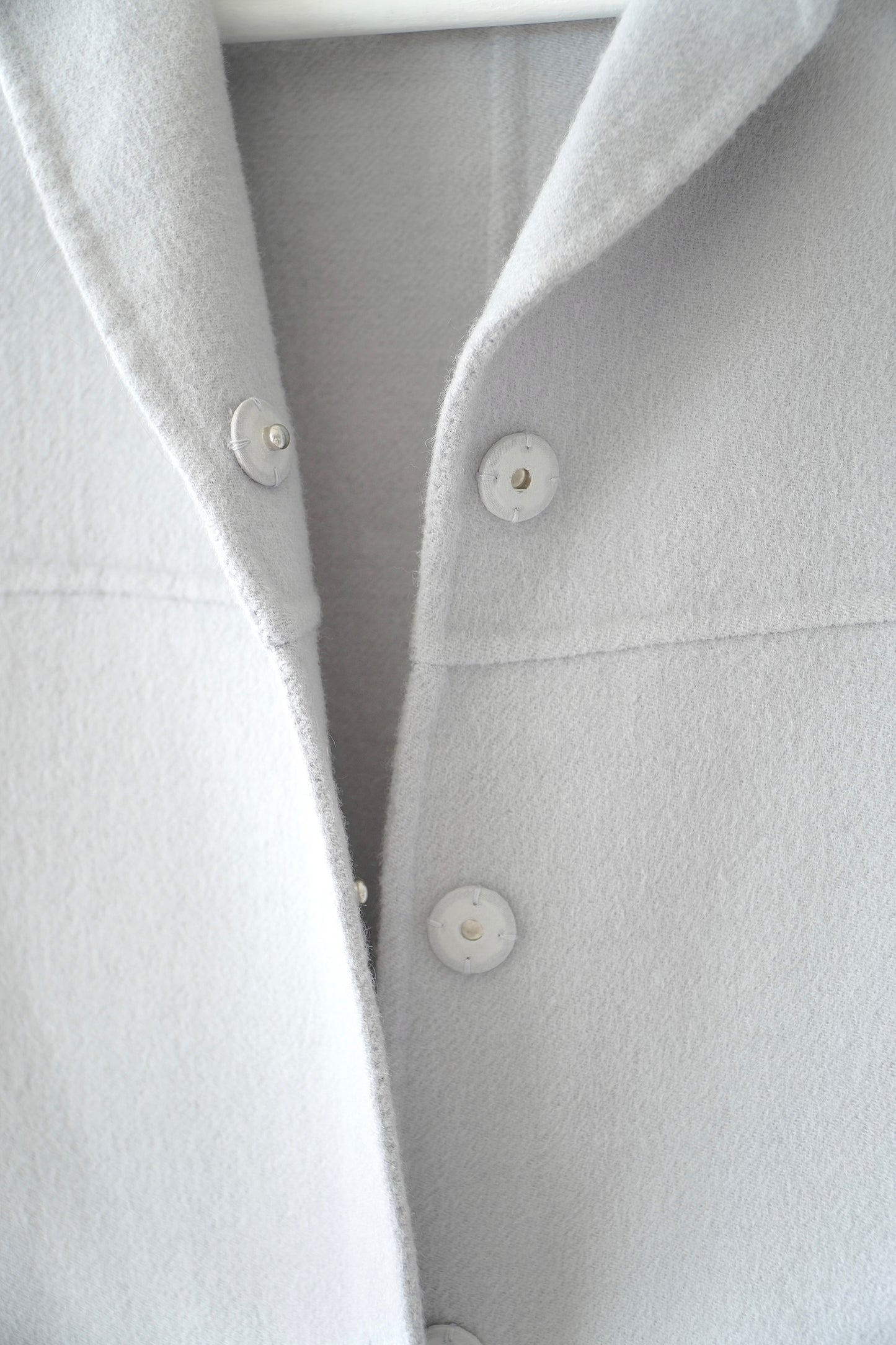 ‘S Max Mara Grey Blue Classic Single Breasted Wool Coat (6 Au)