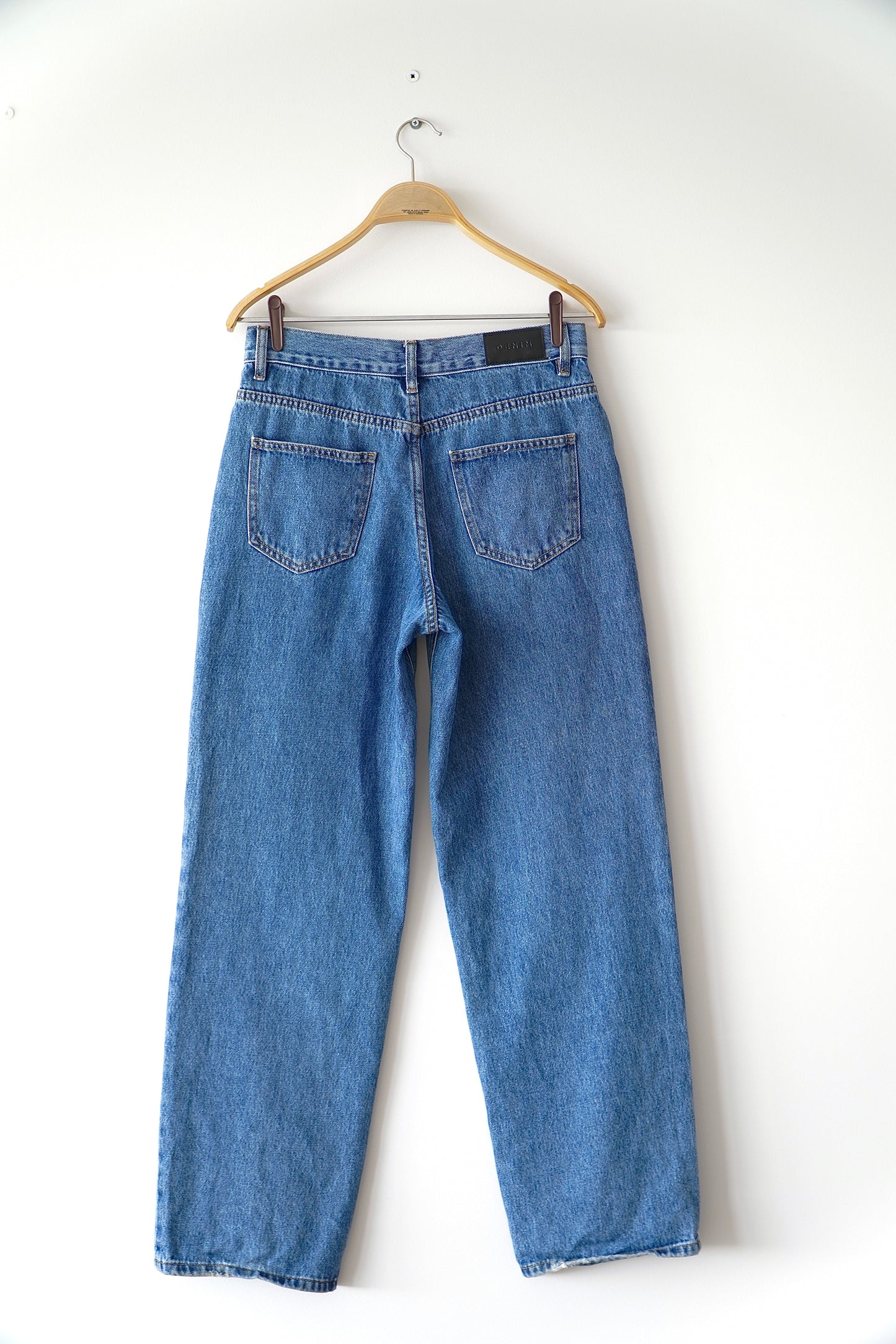 Glassons Dark Blue Denim Wide-Leg Jeans (8 Au)
