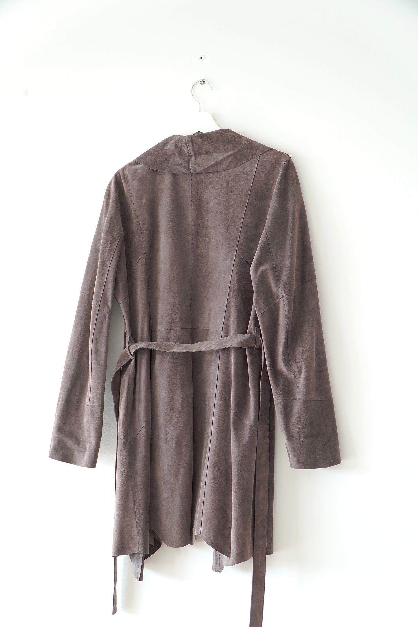 Just Cavalli Dark Brown Soft leather Waterfall Jacket (46)