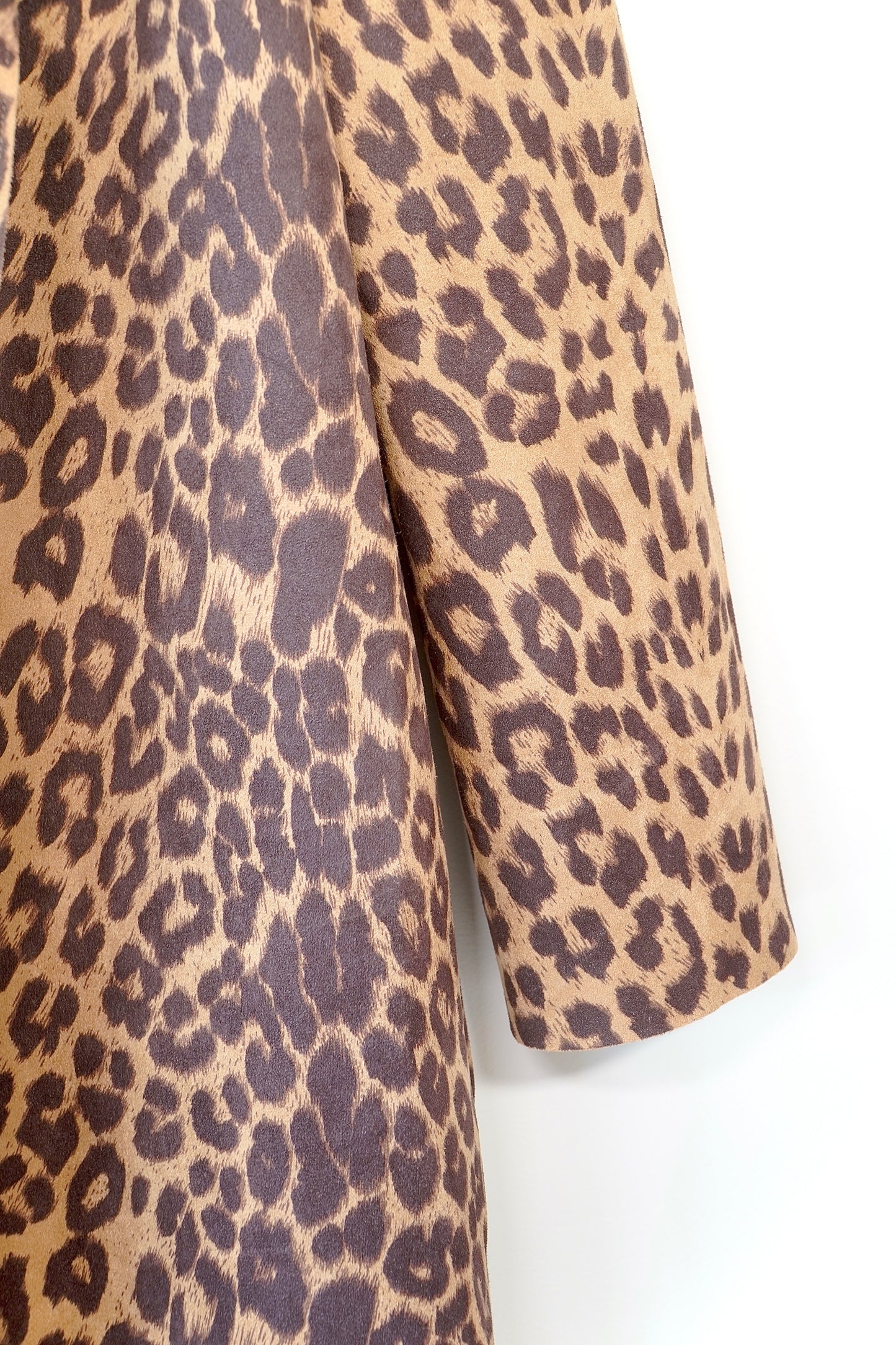 Zara Brown Leopard Print Coat (L)