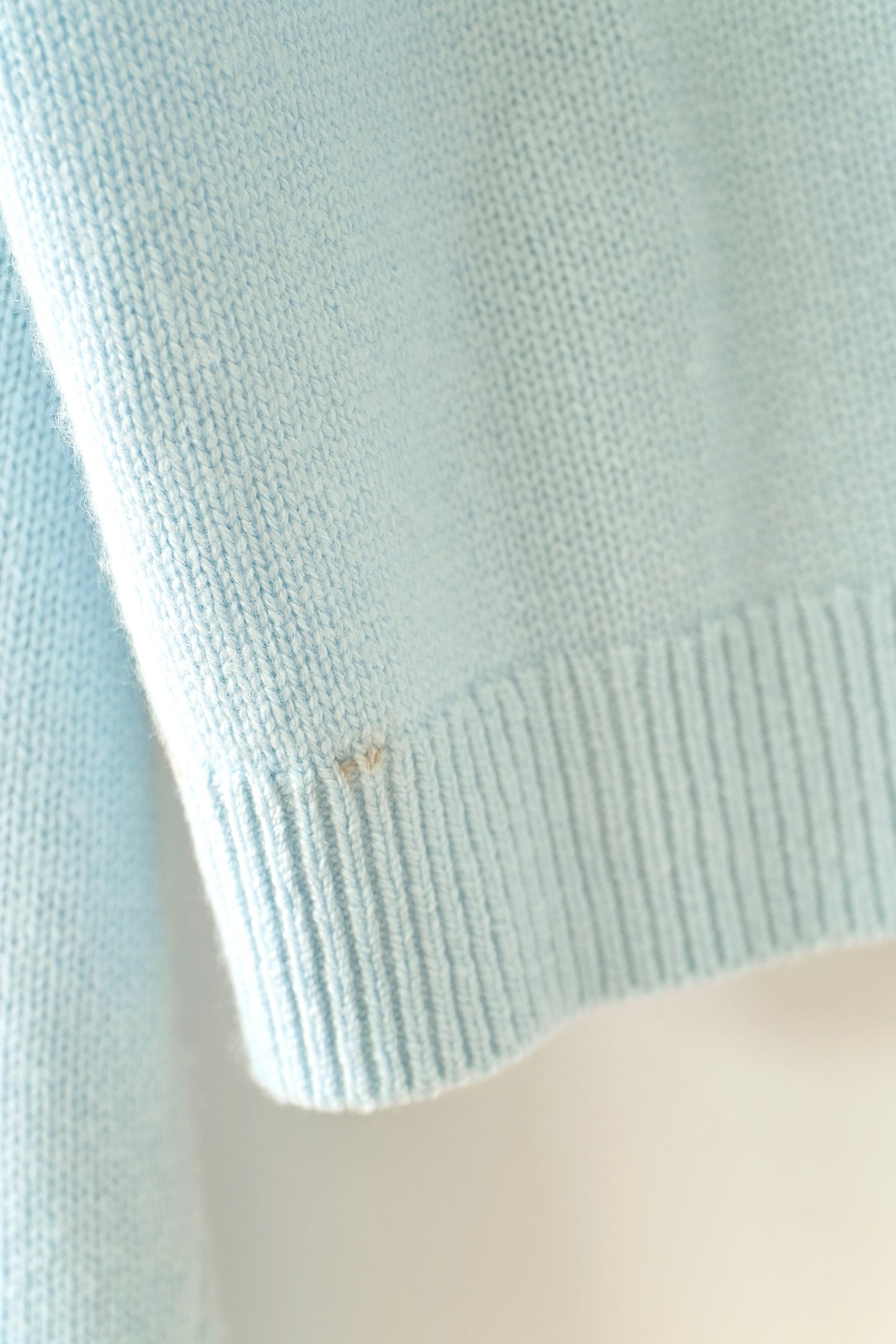 Scanlan Theodore Blue Cashmere Cropped Button Up Cardigan (S)