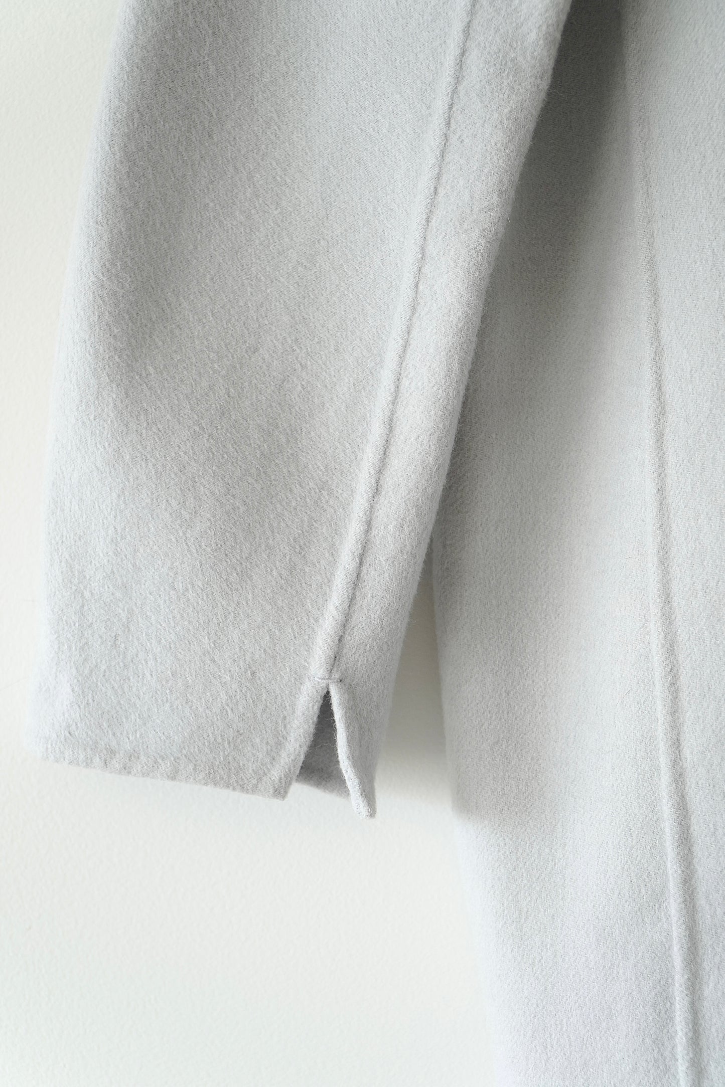 ‘S Max Mara Grey Blue Classic Single Breasted Wool Coat (6 Au)