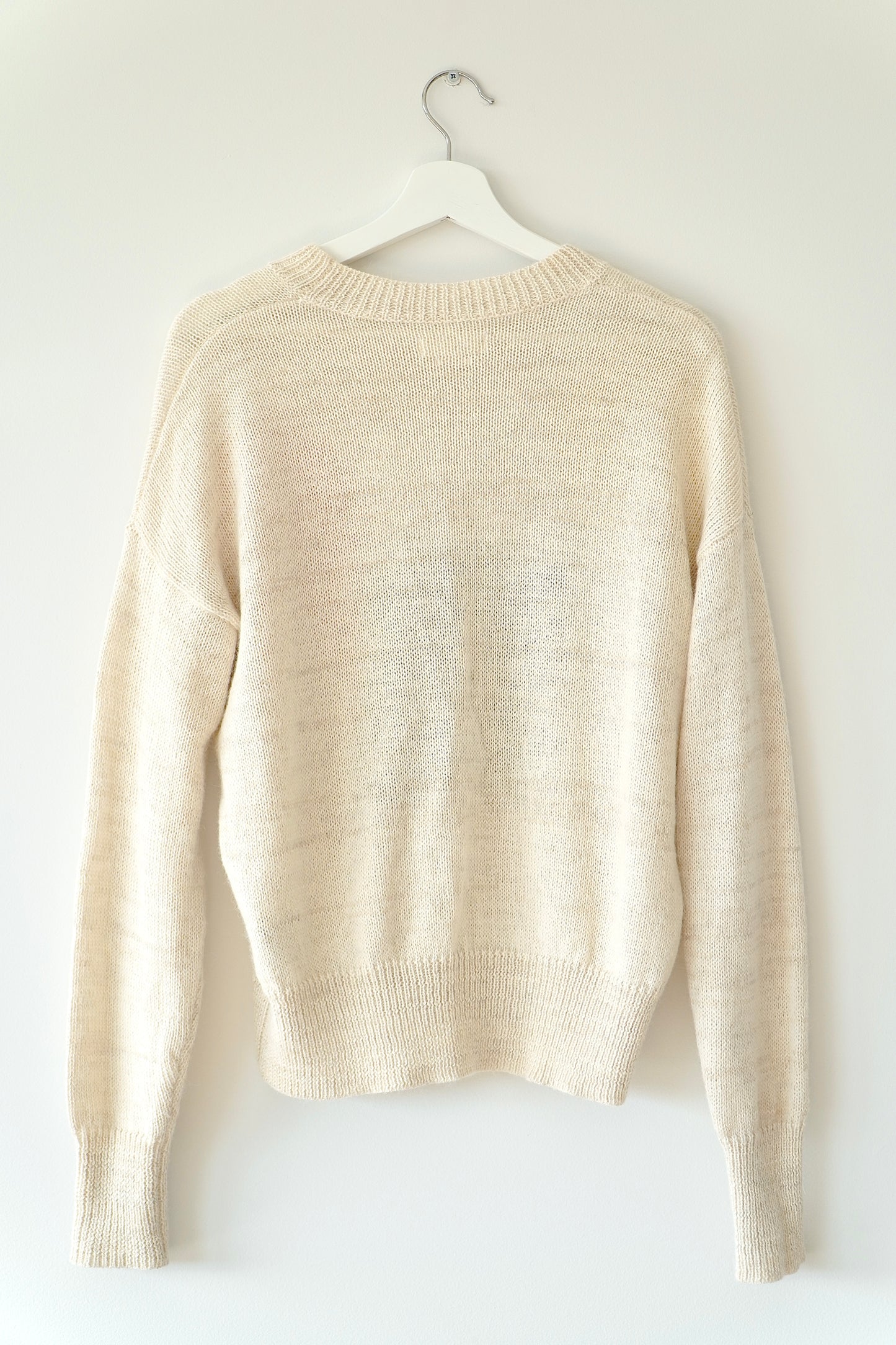 Isabel Etoile Marant Colourful Frayed Alpaca Blend Sweater (36)