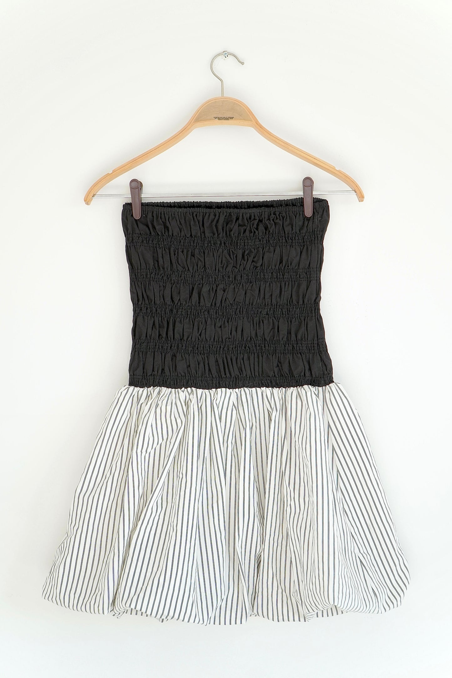 DISSH Stripe Silk Blend Bubble Skirt Dress (8 Au)