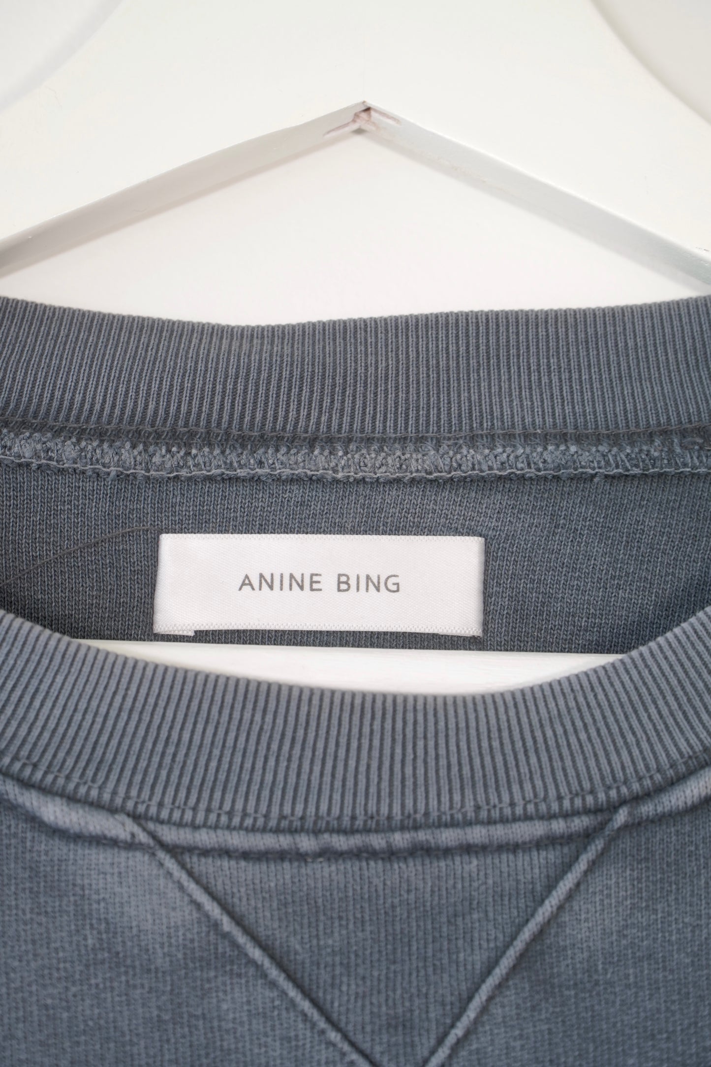 Anine Bing Washed Dark Grey Graphic 'City Love' Sweatshirt (S/P)