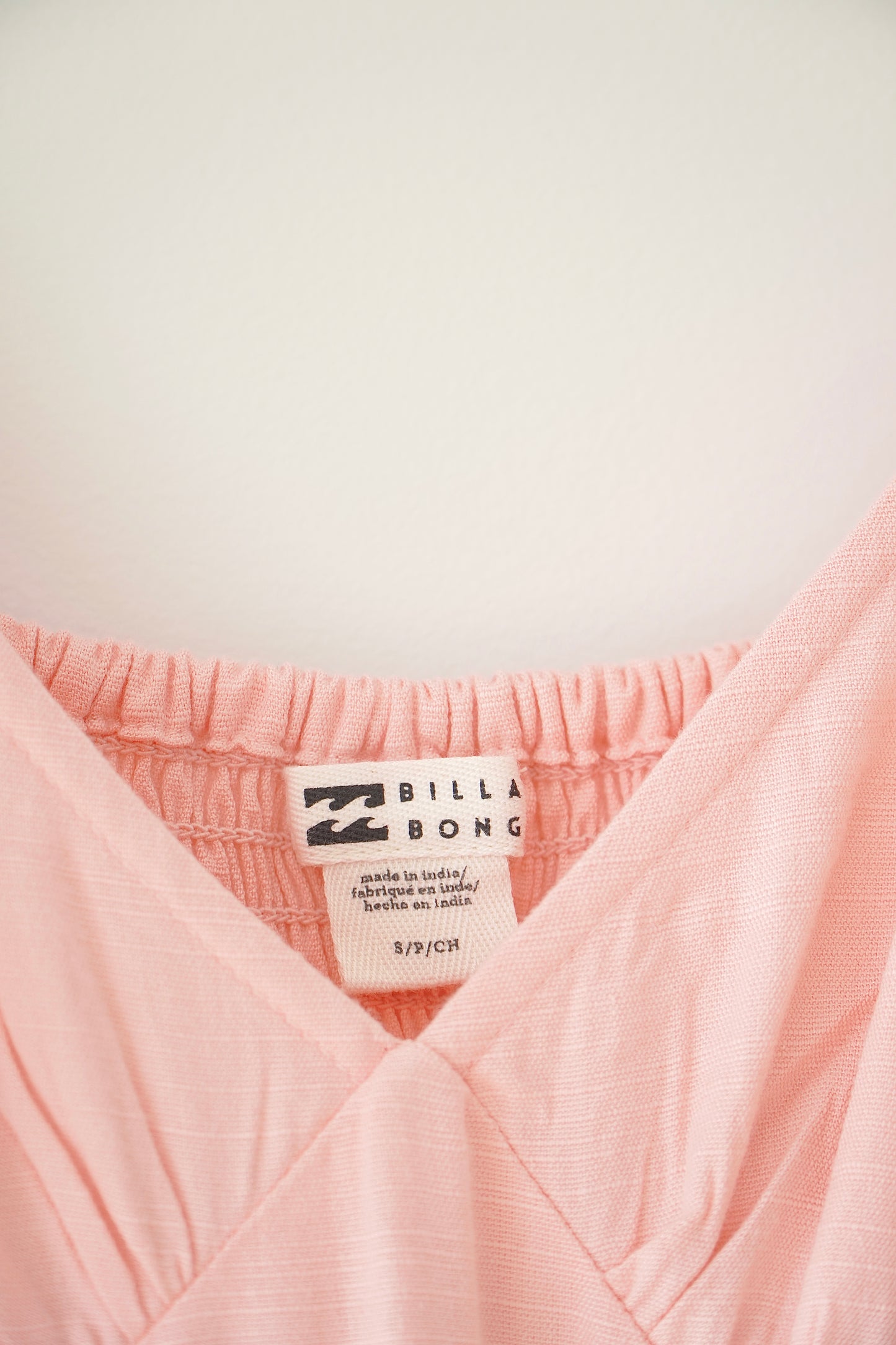 Billabong Baby Pink Tiered Midi Sundress (S)
