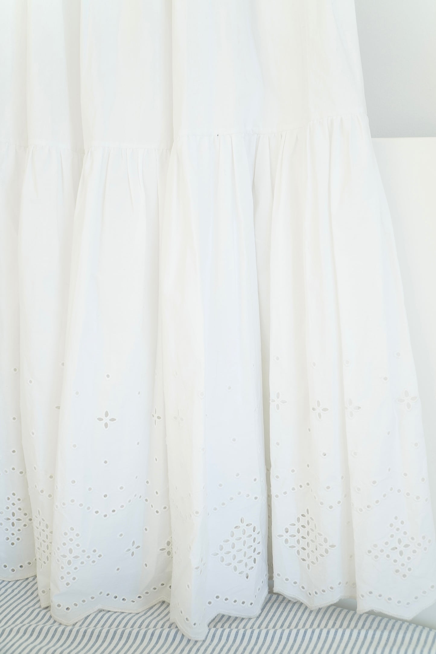 Matteau White Broderie Anglaise Maxi Dress (S)