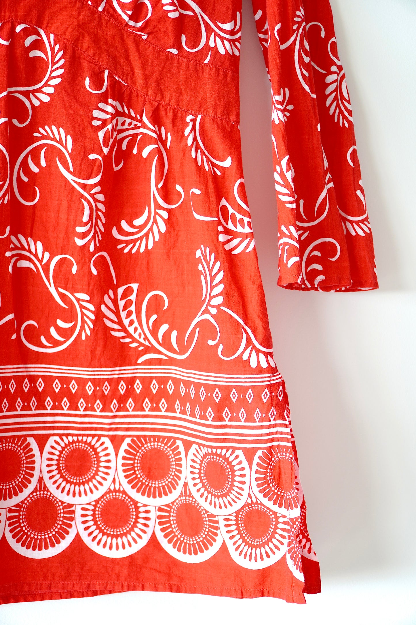 Seafolly Red Patterned Tunic Coverup Beach Dress (10 Au)