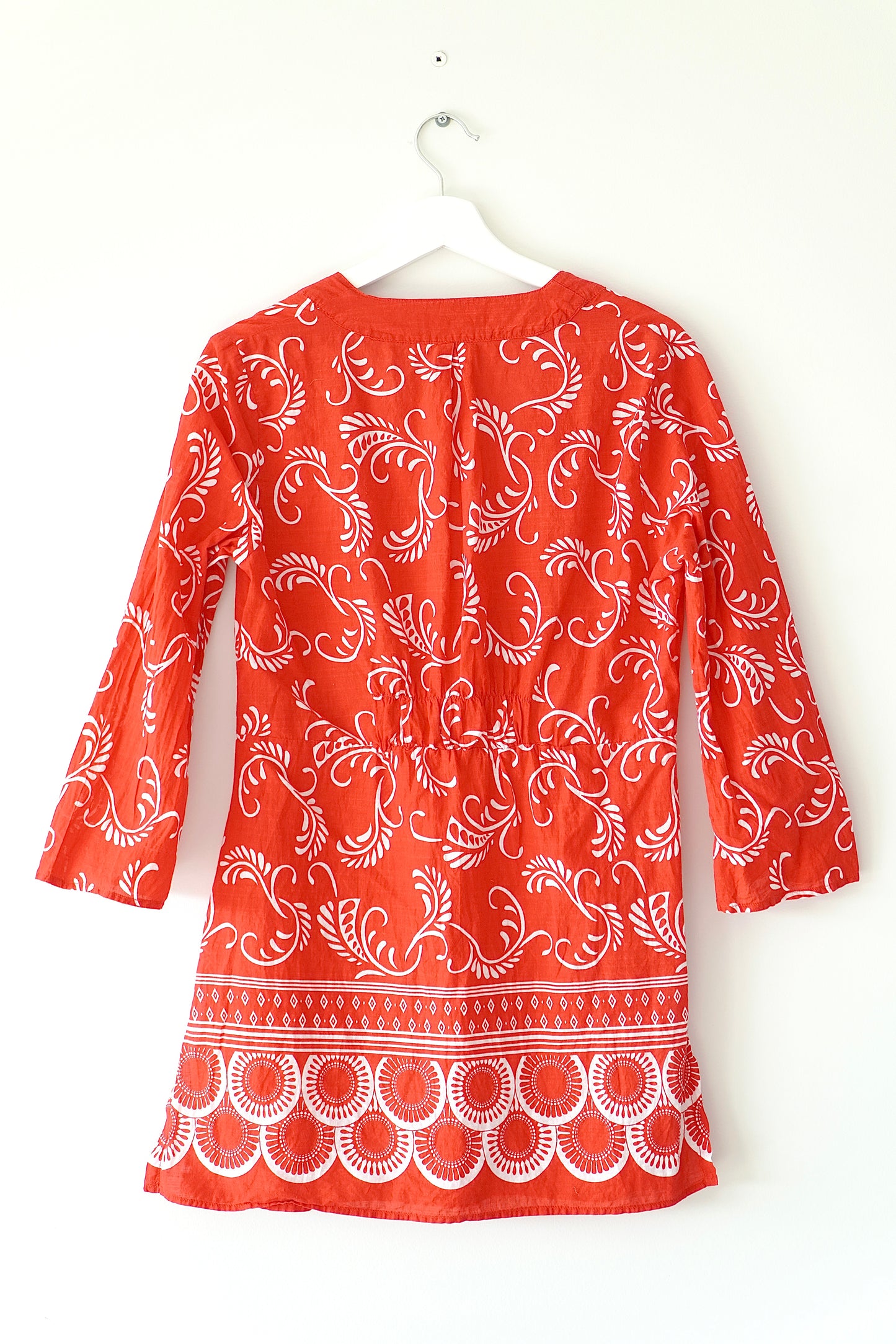 Seafolly Red Patterned Tunic Coverup Beach Dress (10 Au)
