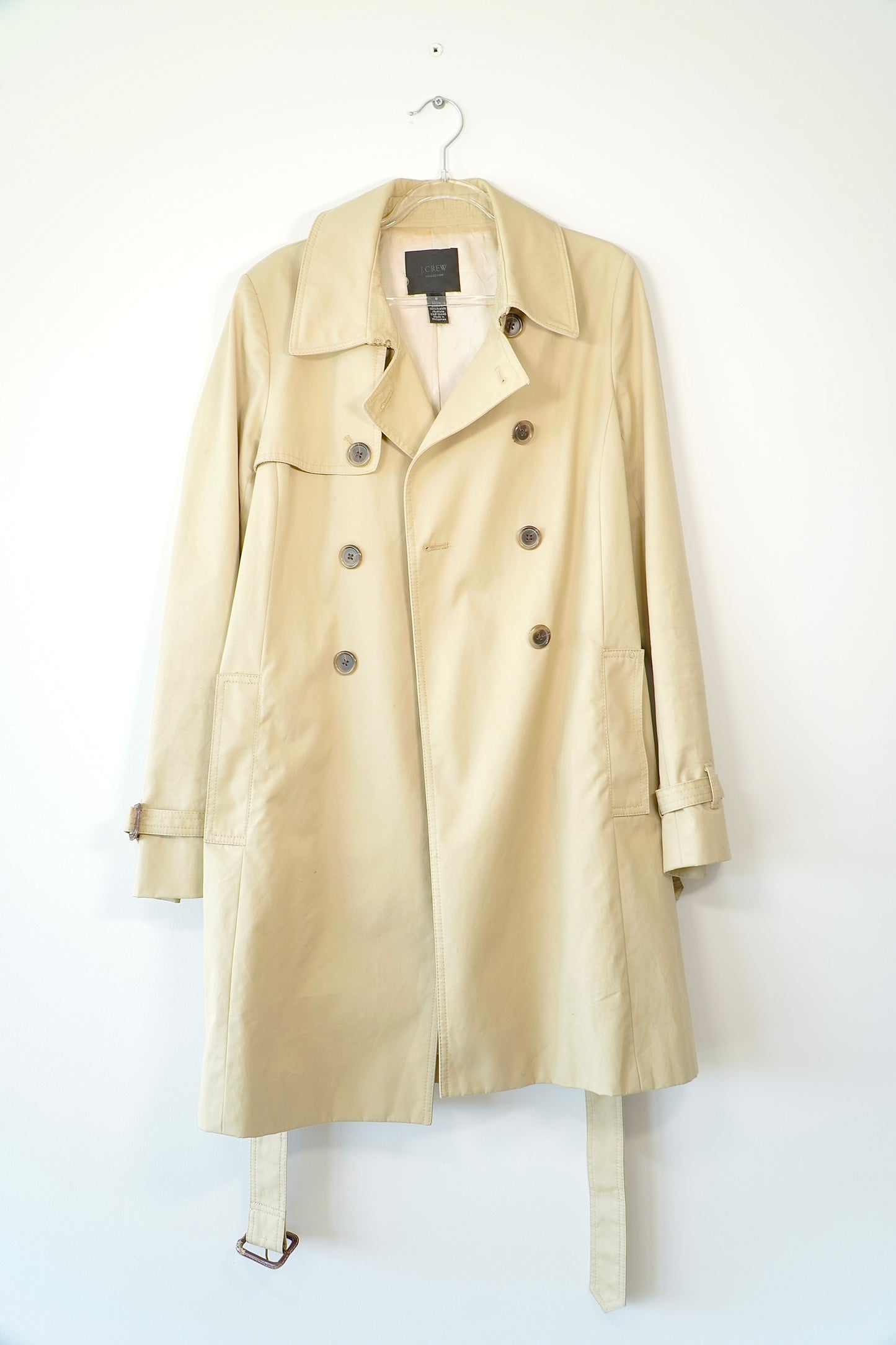J.Crew Collection Vintage Classic Beige Trench Coat (8 Au)