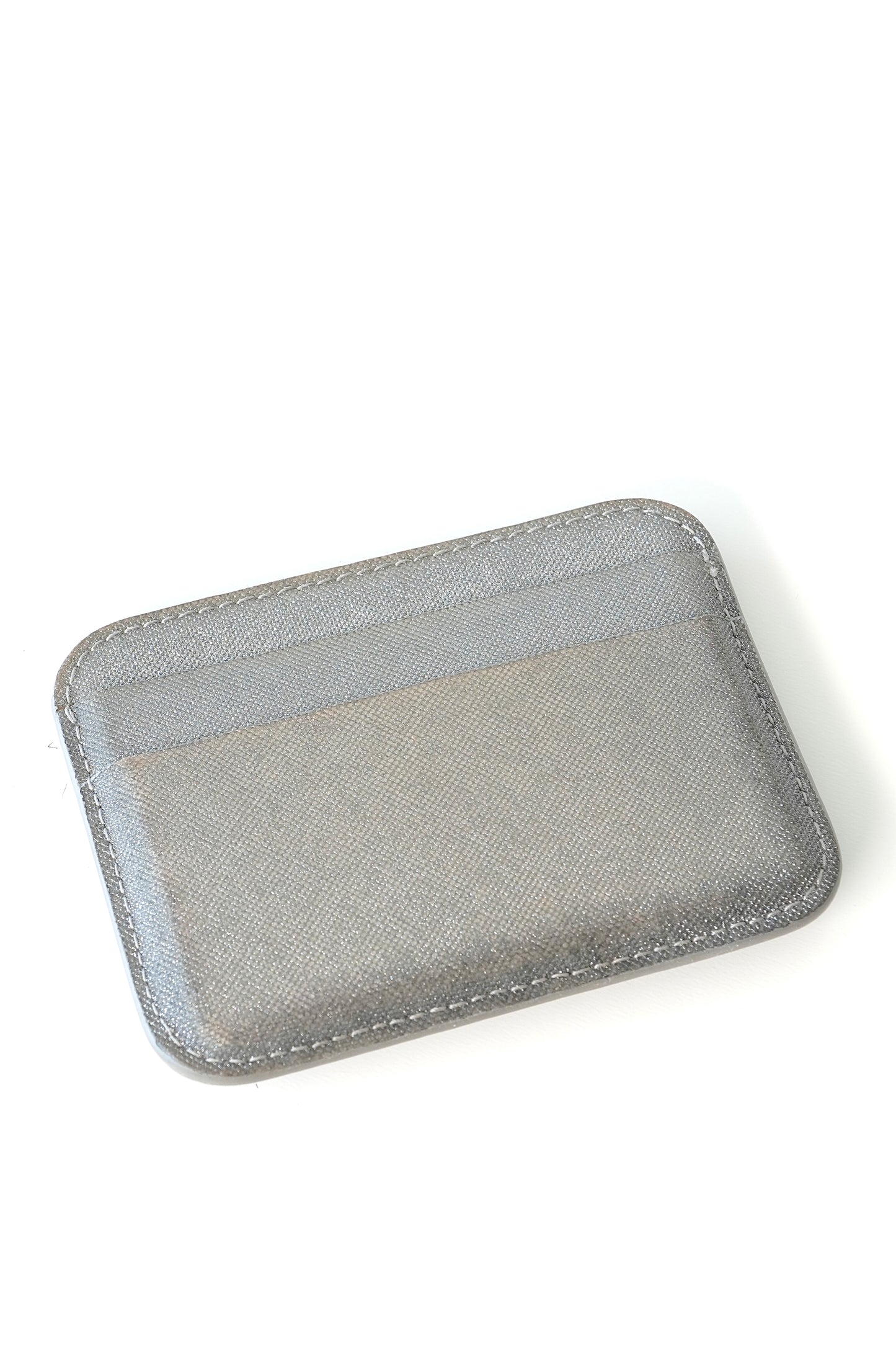 Balenciaga Metallic Glitter Patent Leather Card Holder