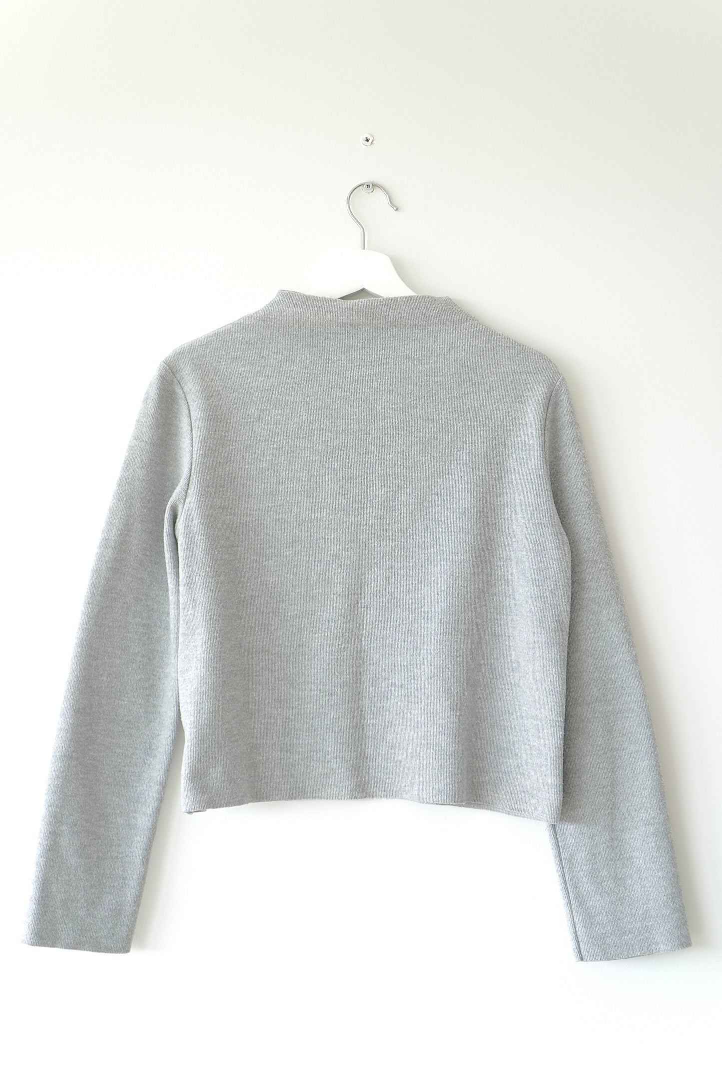 Zara Trafaluc Light Grey Mock Neck Sweater (L)