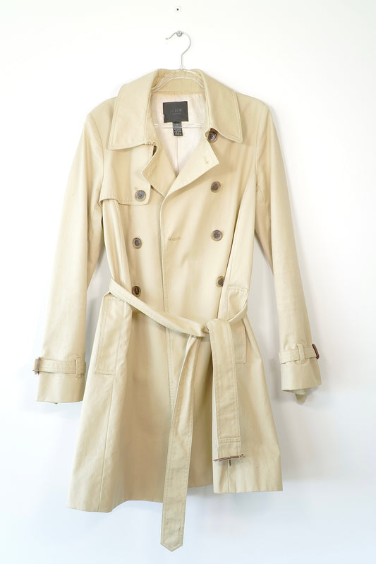 J.Crew Collection Vintage Classic Beige Trench Coat (8 Au)