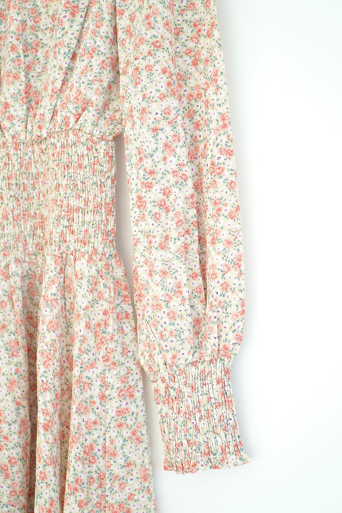 Ruby Sees Floral Smocked High neck mini dress (6 Au)