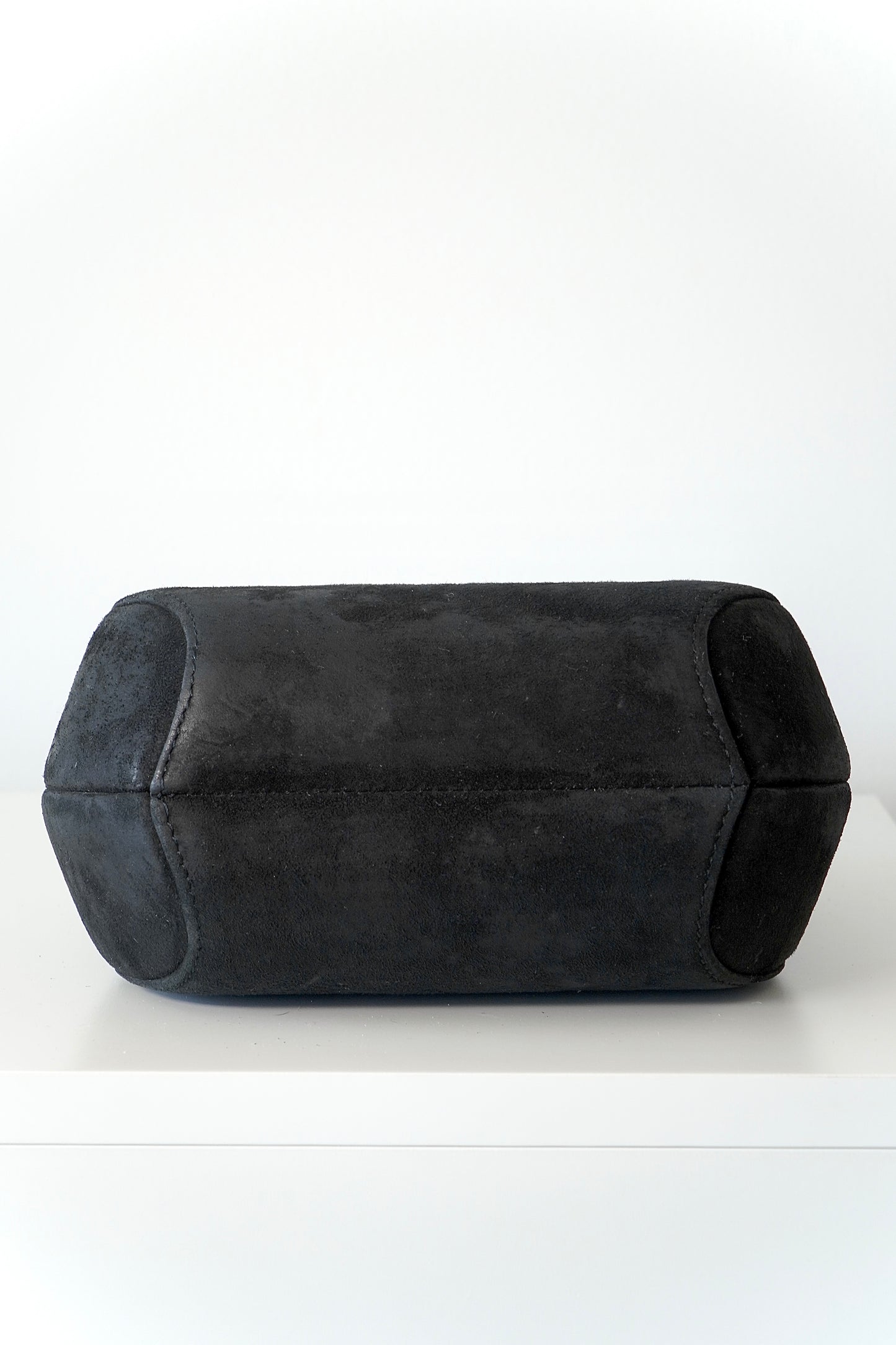 Rodo Italy Vintage Black Hard Case Evening Clutch/ Shoulder Bag