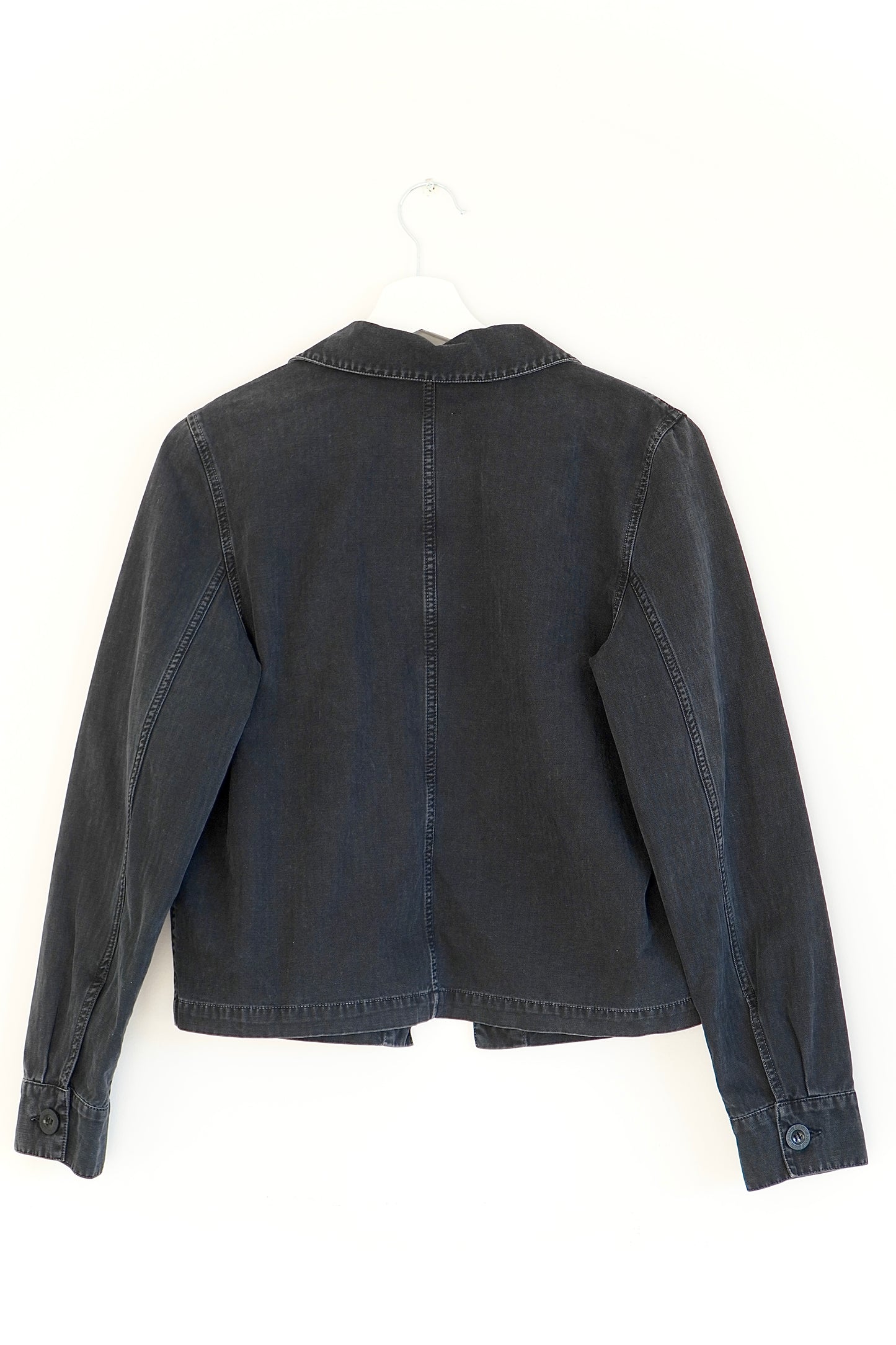 Anine Bing Washed Black Relaxed Utility Jacket (XS)