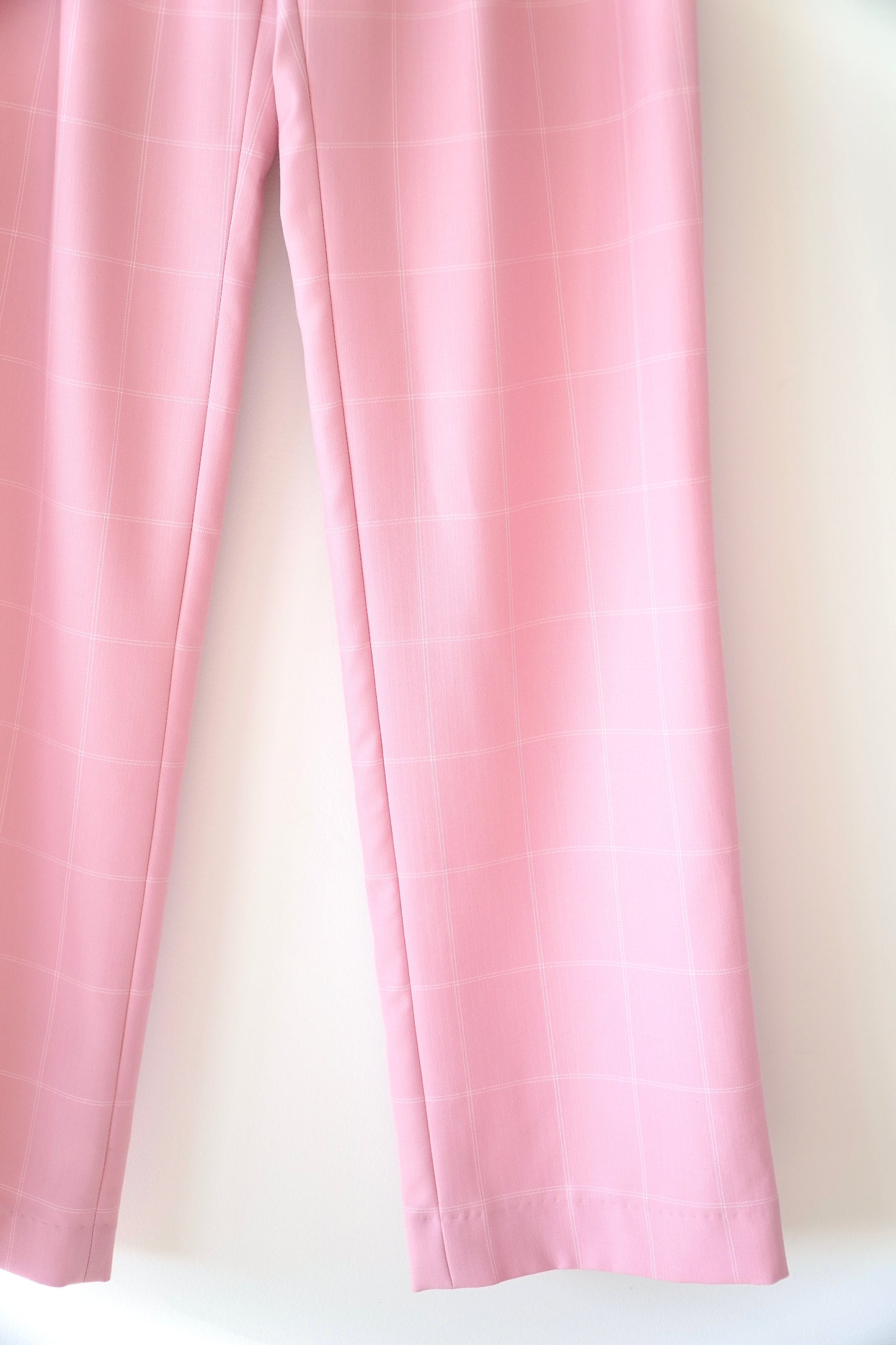 Maggie Marilyn Baby Pink Check 'Bobbi' Boyfriend Trousers (6 Au)