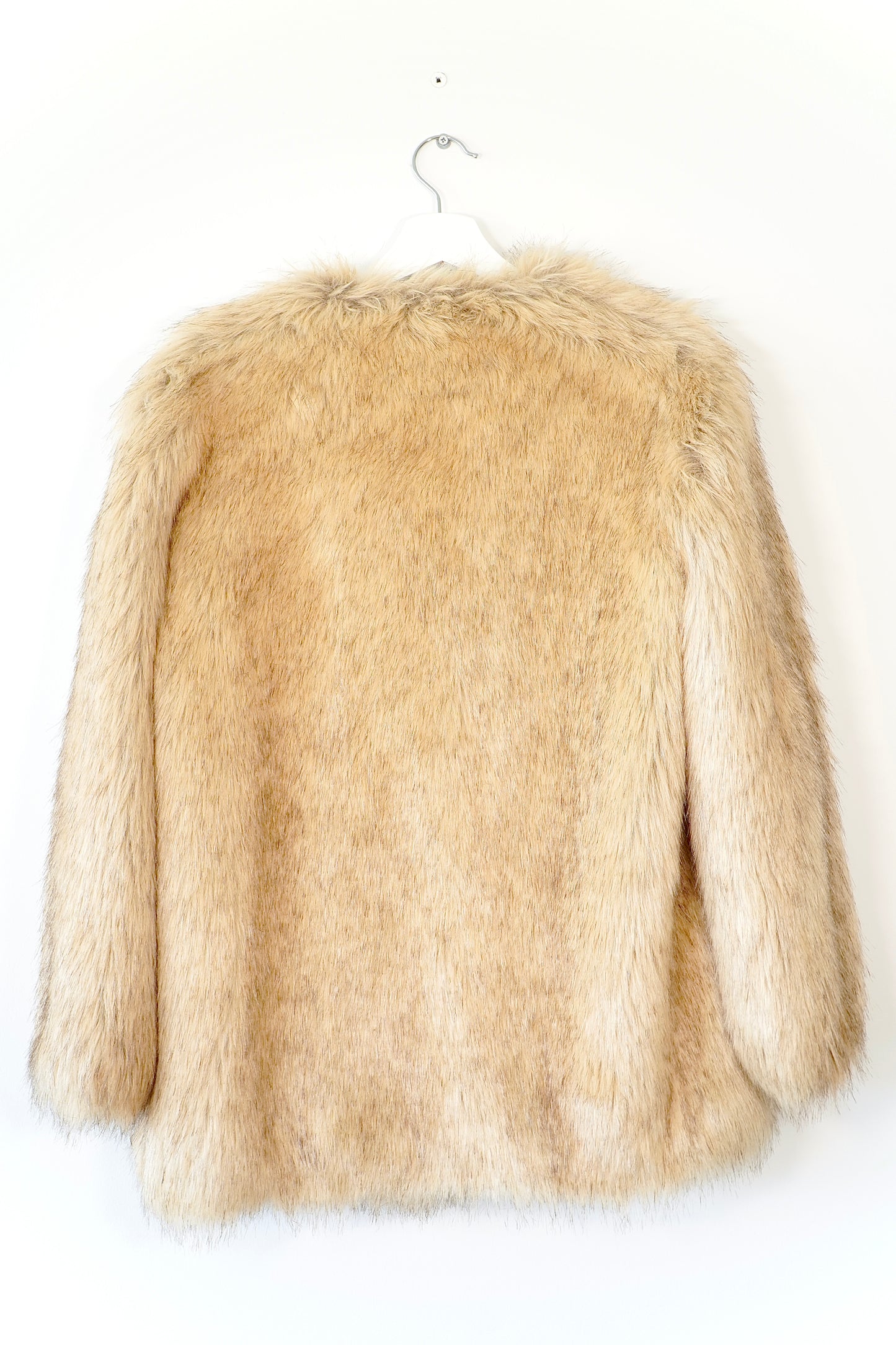 Zara Trafaluc Outerwear Brown Faux Fur Coat Jacket (M)