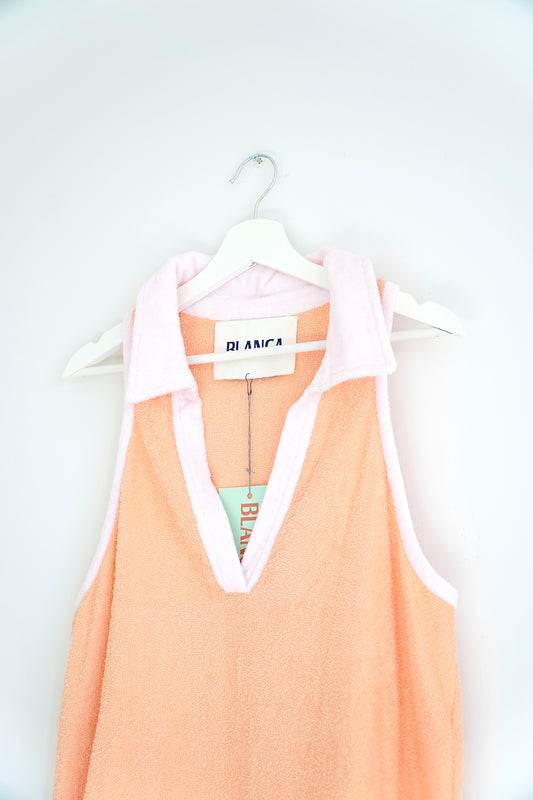BLANCA Pastel Towelling Sleeveless Beach Dress (O/S)