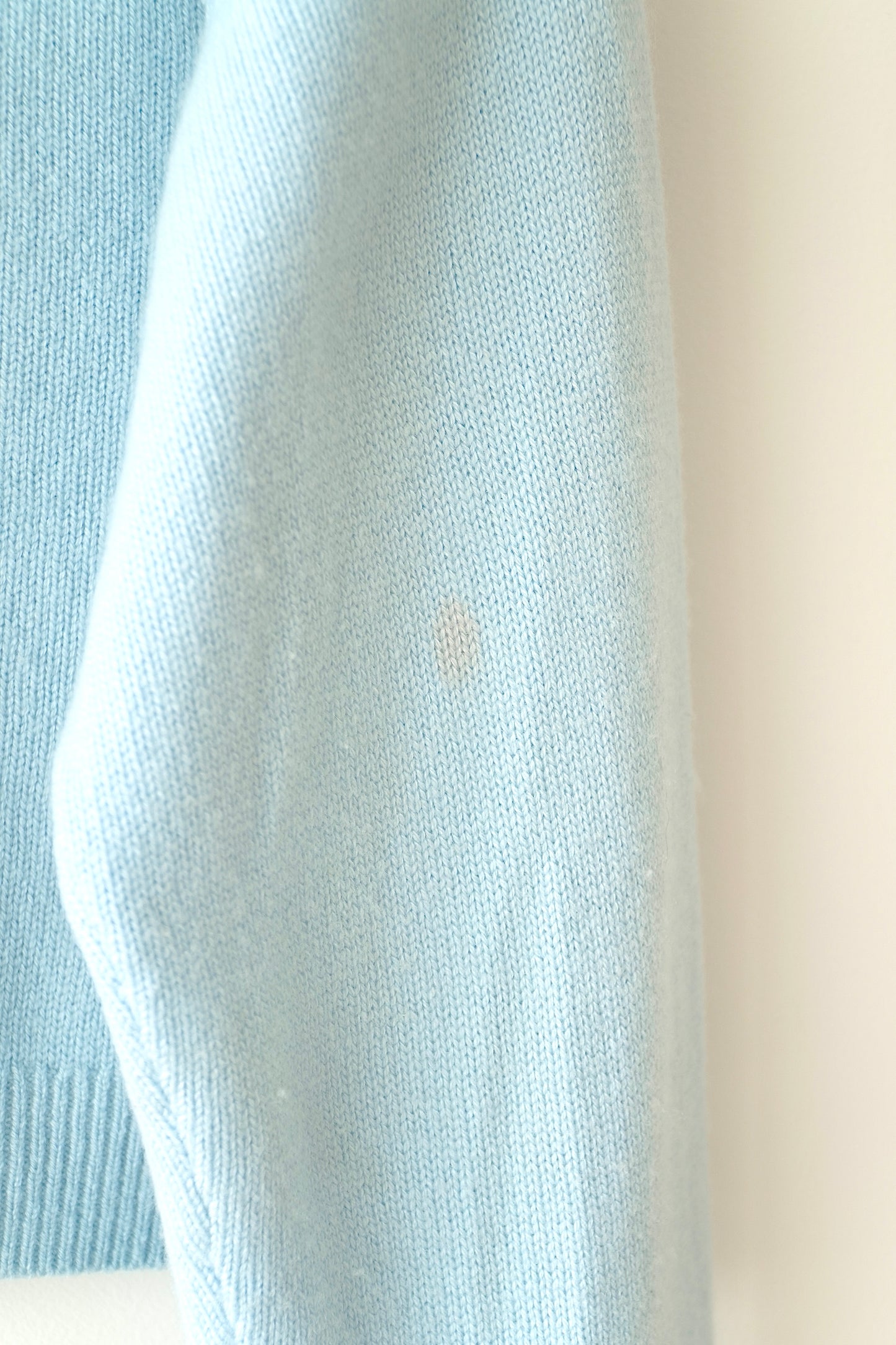 Scanlan Theodore Blue Cashmere Cropped Button Up Cardigan (S)