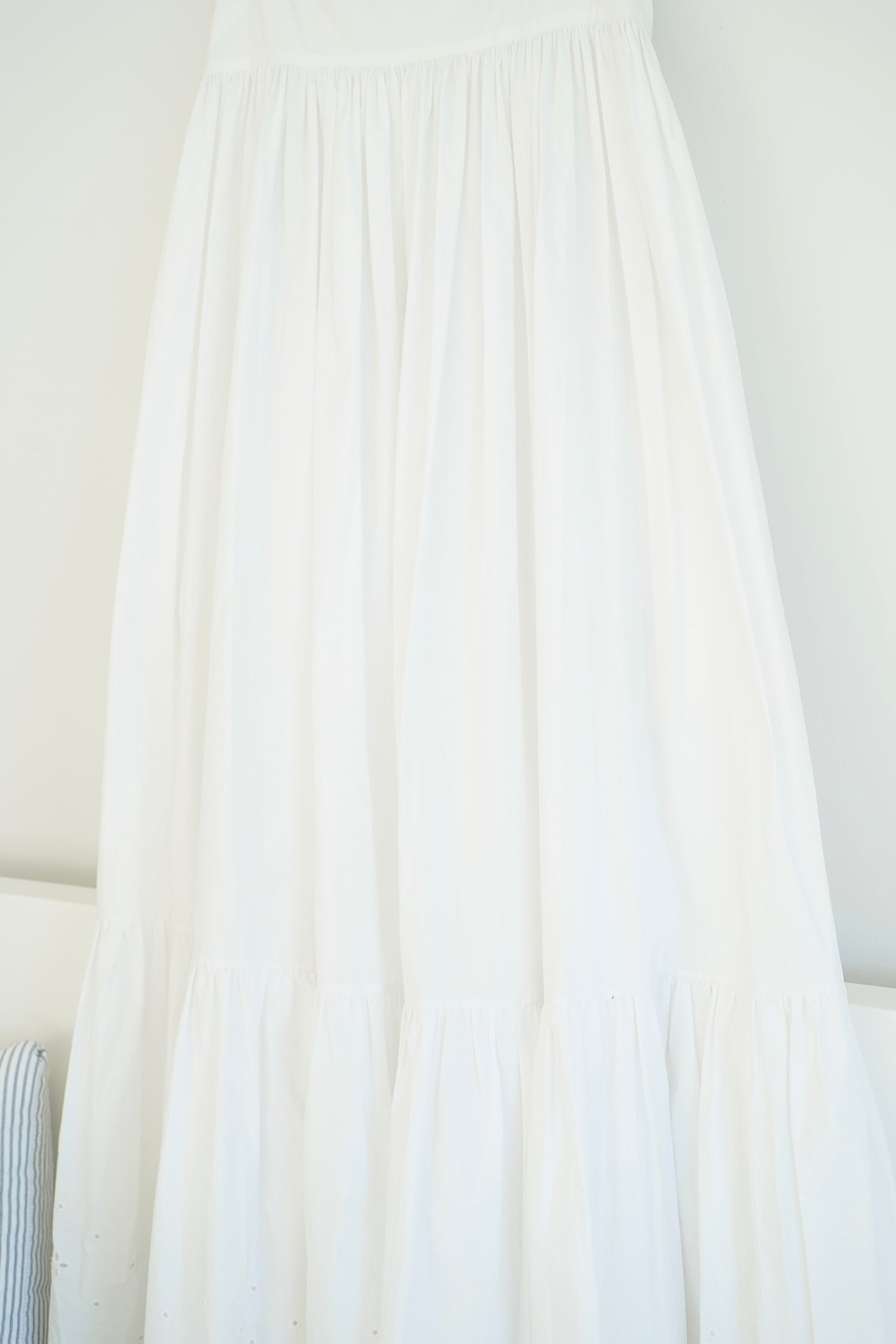 Matteau White Broderie Anglaise Maxi Dress (S)