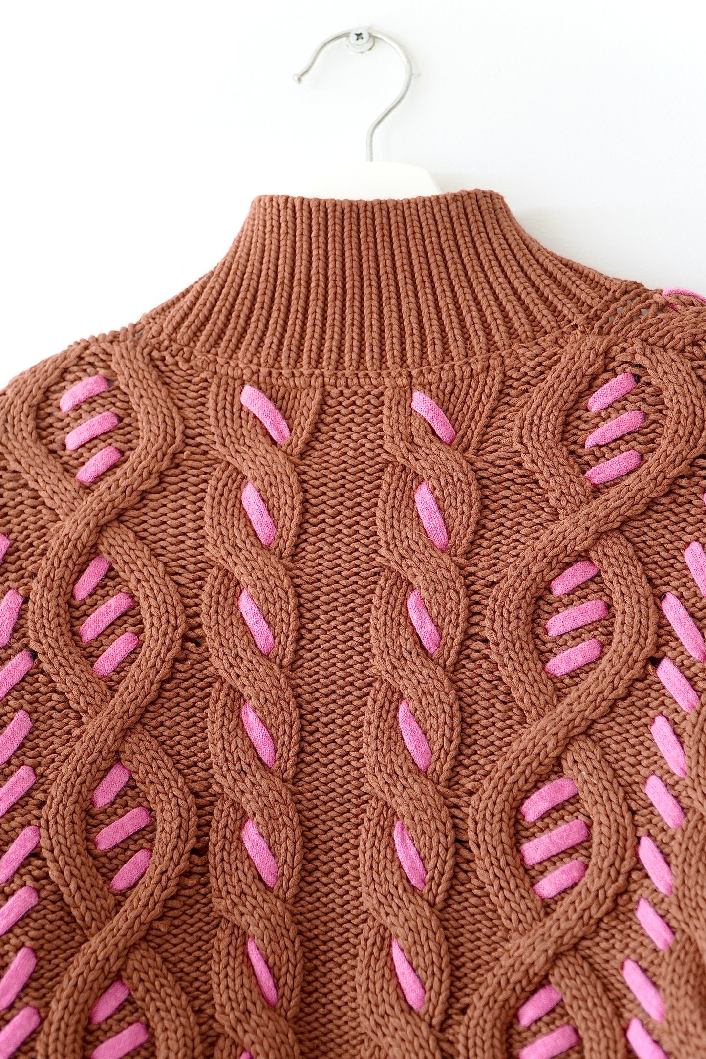 Aje Brown ‘Zalie’ Turtle Neck Knit Jumper (XS)