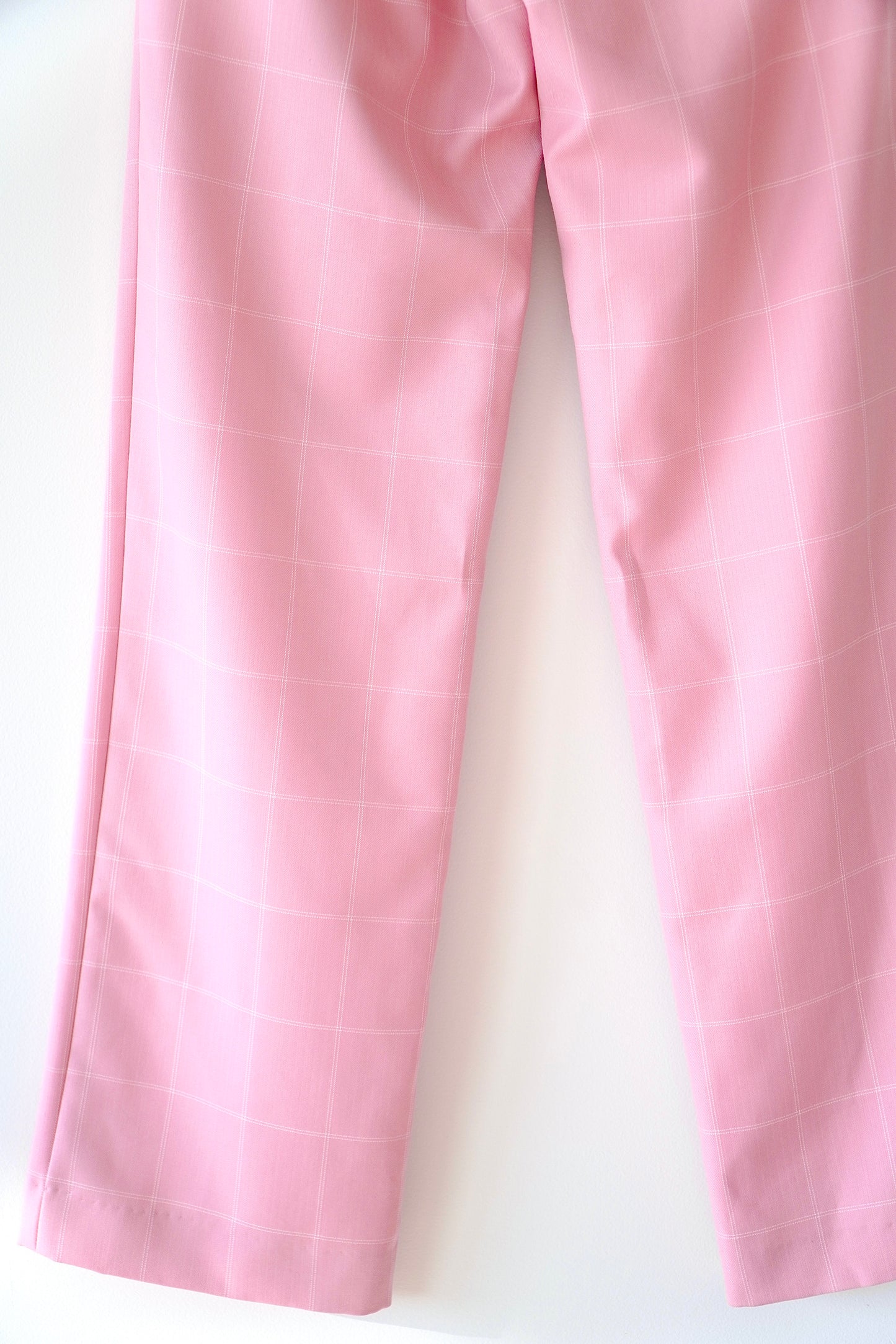Maggie Marilyn Baby Pink Check 'Bobbi' Boyfriend Trousers (6 Au)