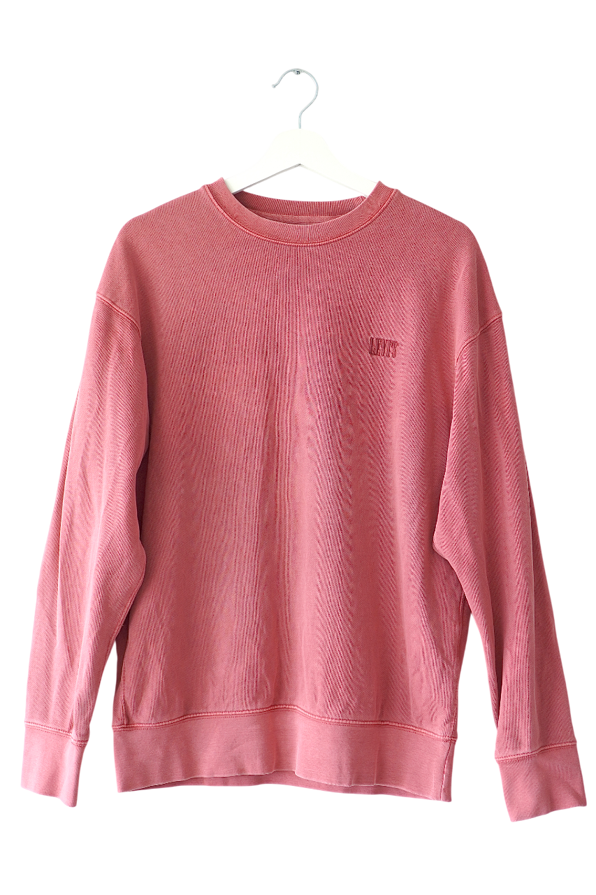 Levi’s Washed Red Logo Crewneck Pullover Sweatshirt (S)