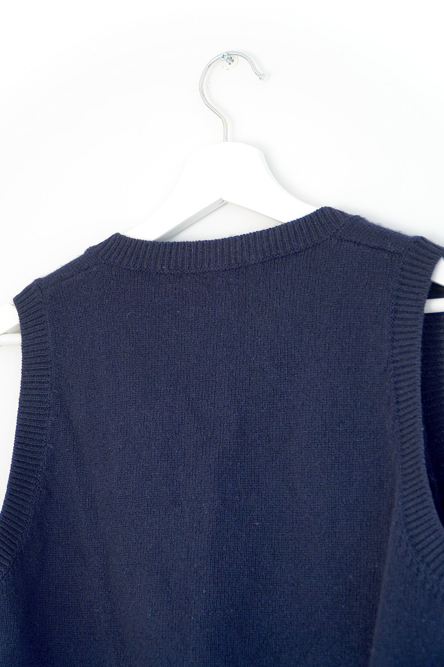 Brandy Melville Navy Wool Knit Sweater Vest (O/S)